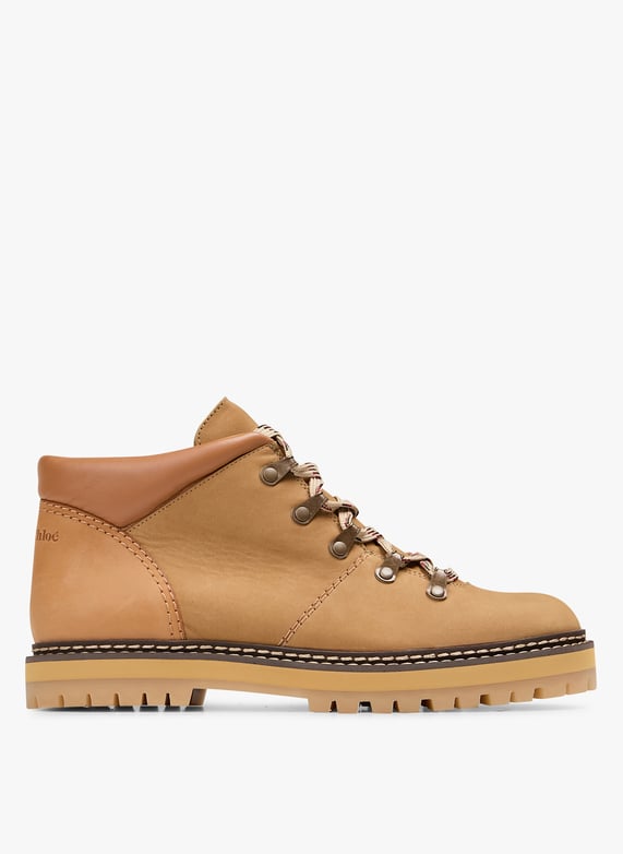 Boots bi matiere Beige
