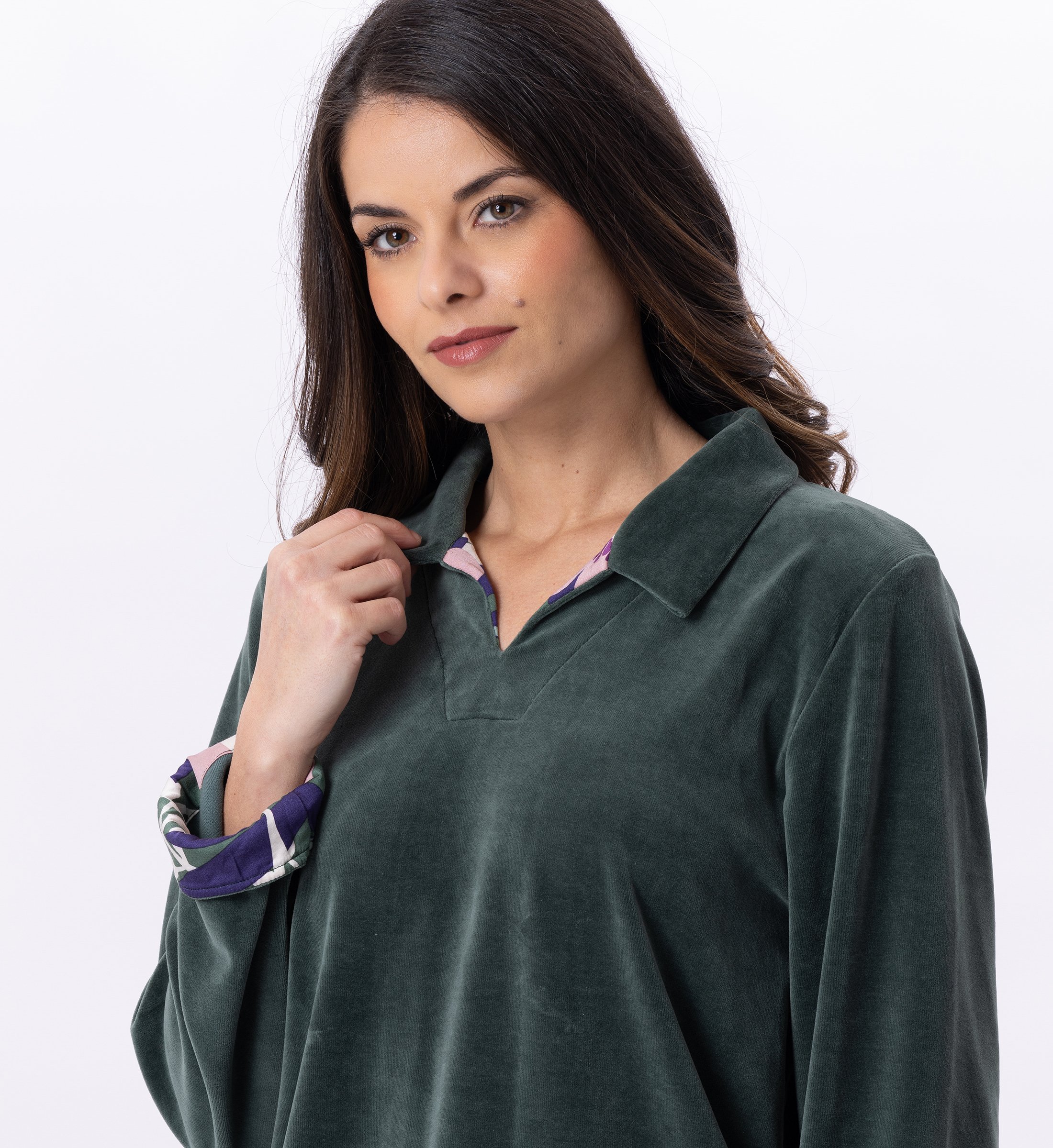 Netleton velvet jogging bottoms LE CHAT Green