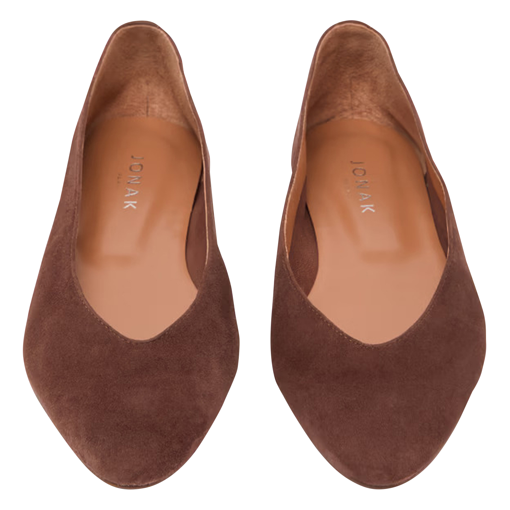 Suede ballet pumps JONAK Brown
