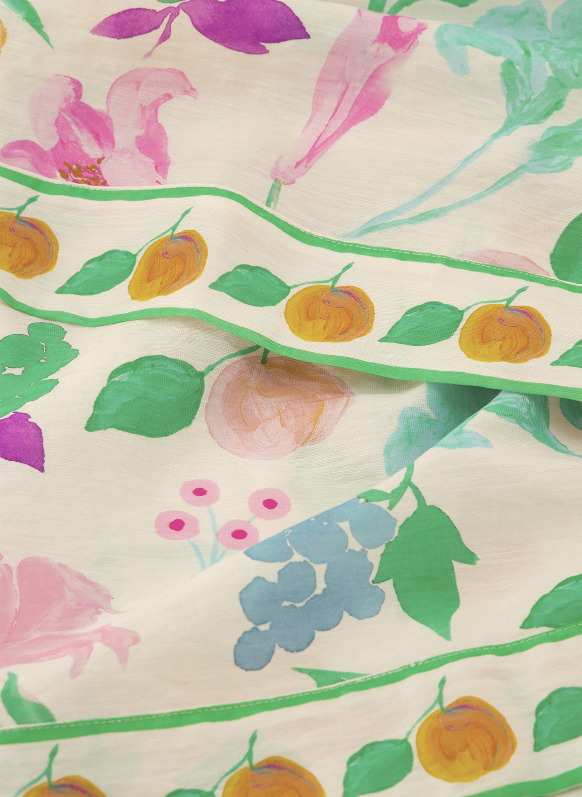 Rechte, soepelvallende broek met bloemenprint  FABIENNE CHAPOT Beige