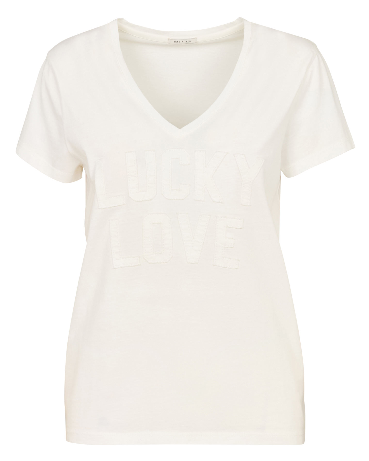 Basic cotton T-shirt IKKS White
