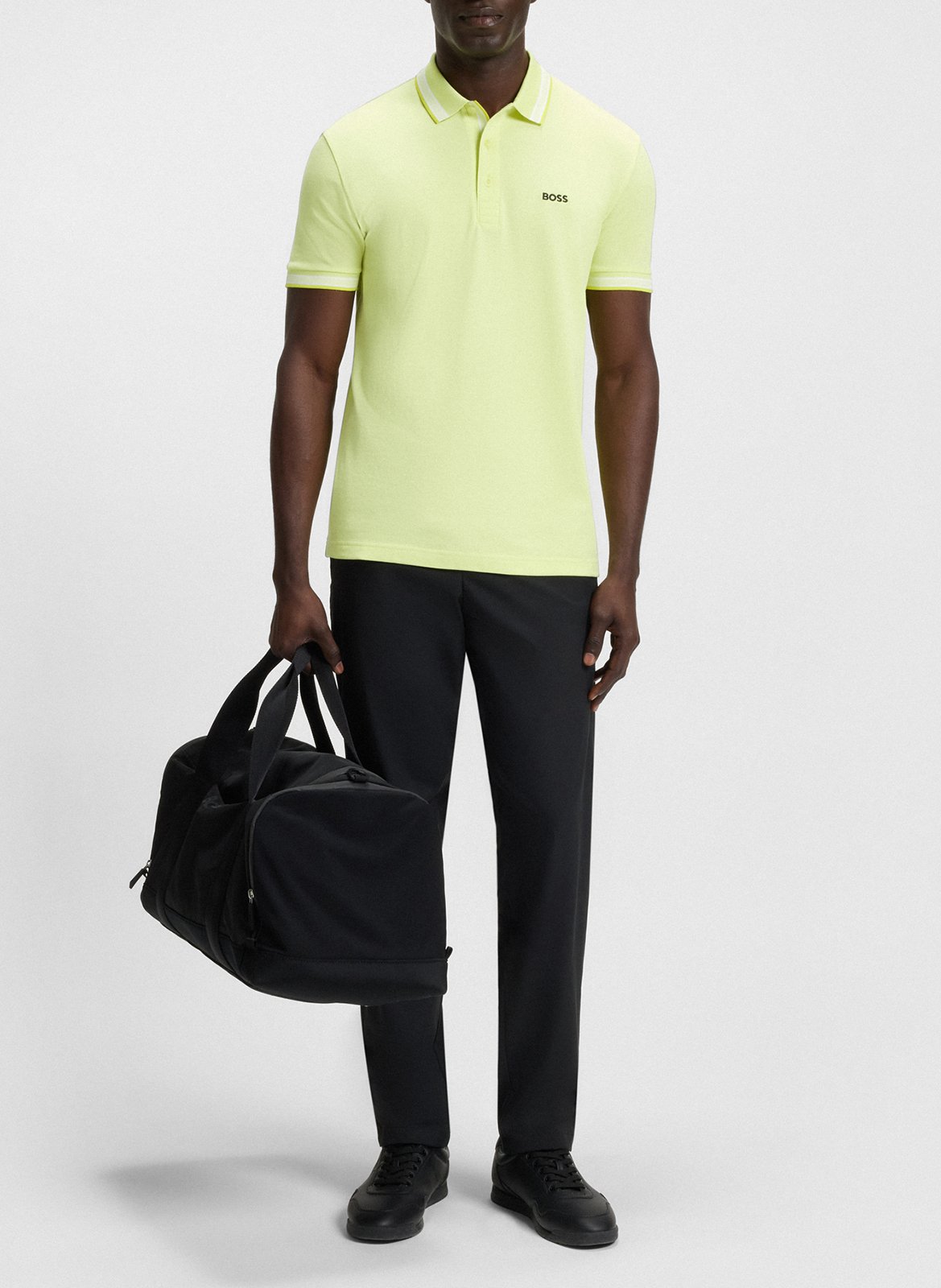 Regular-fit cotton polo shirt BOSS Khaki