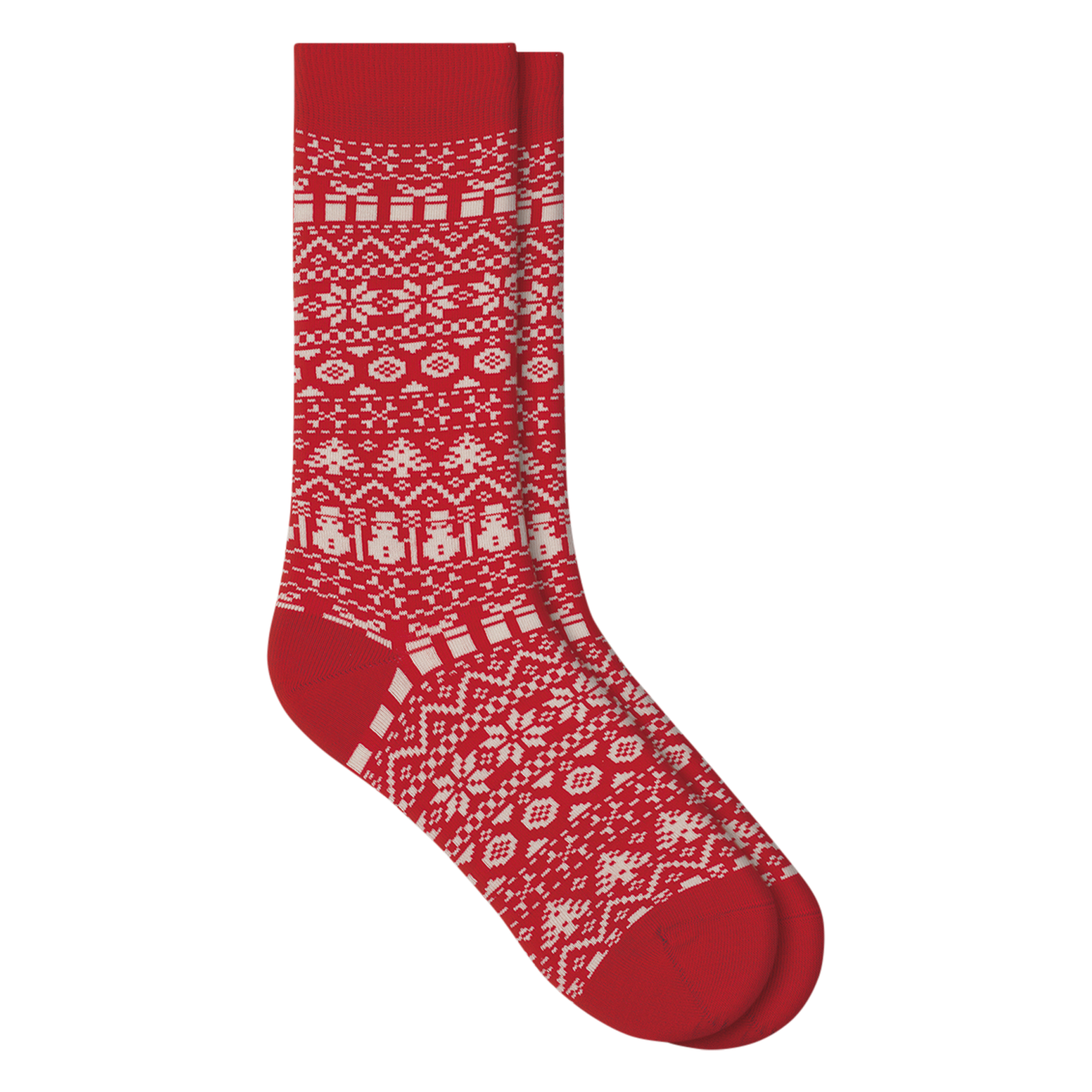 Printed cotton-blend socks BLEUFORET Red