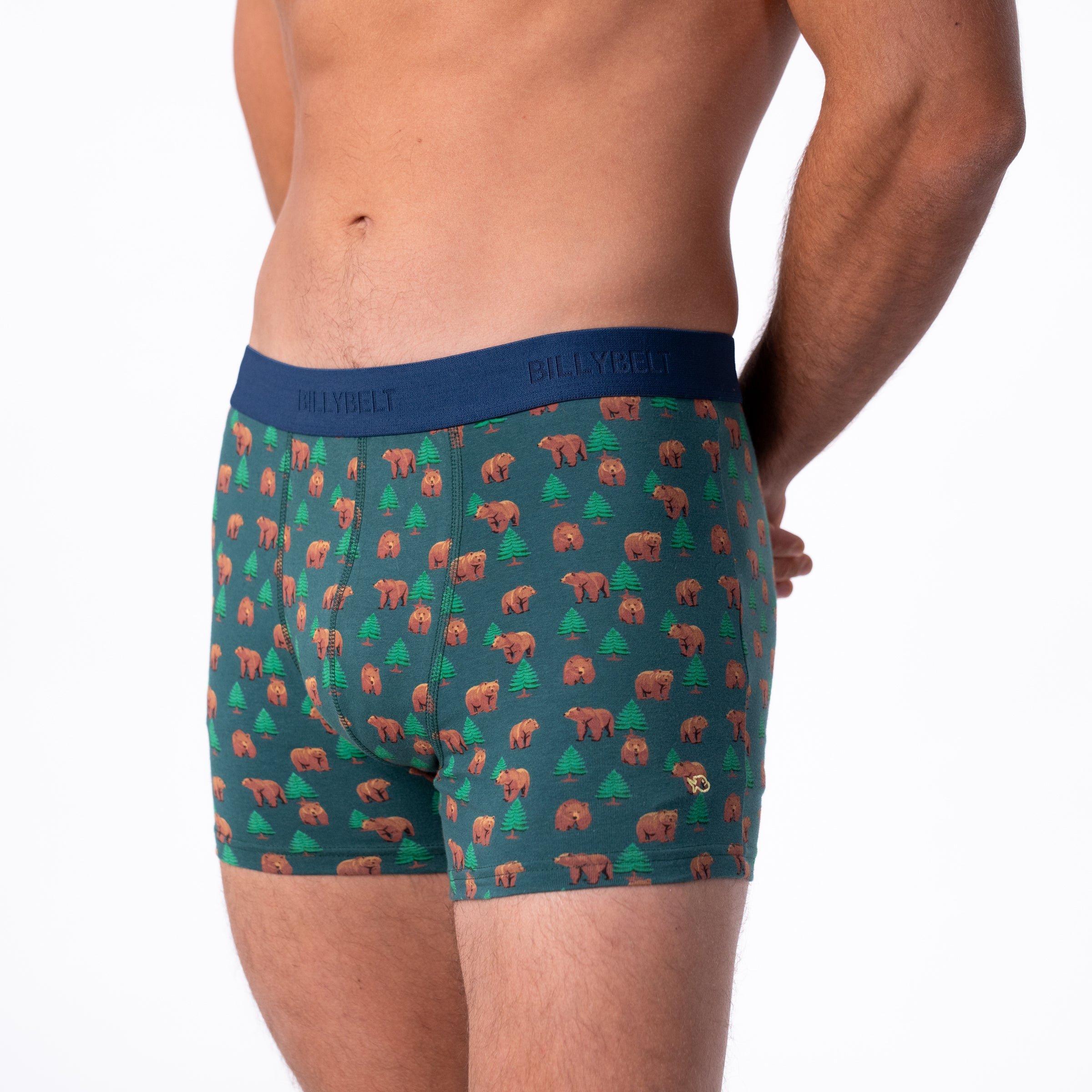 Organic cotton boxers BILLYBELT Green