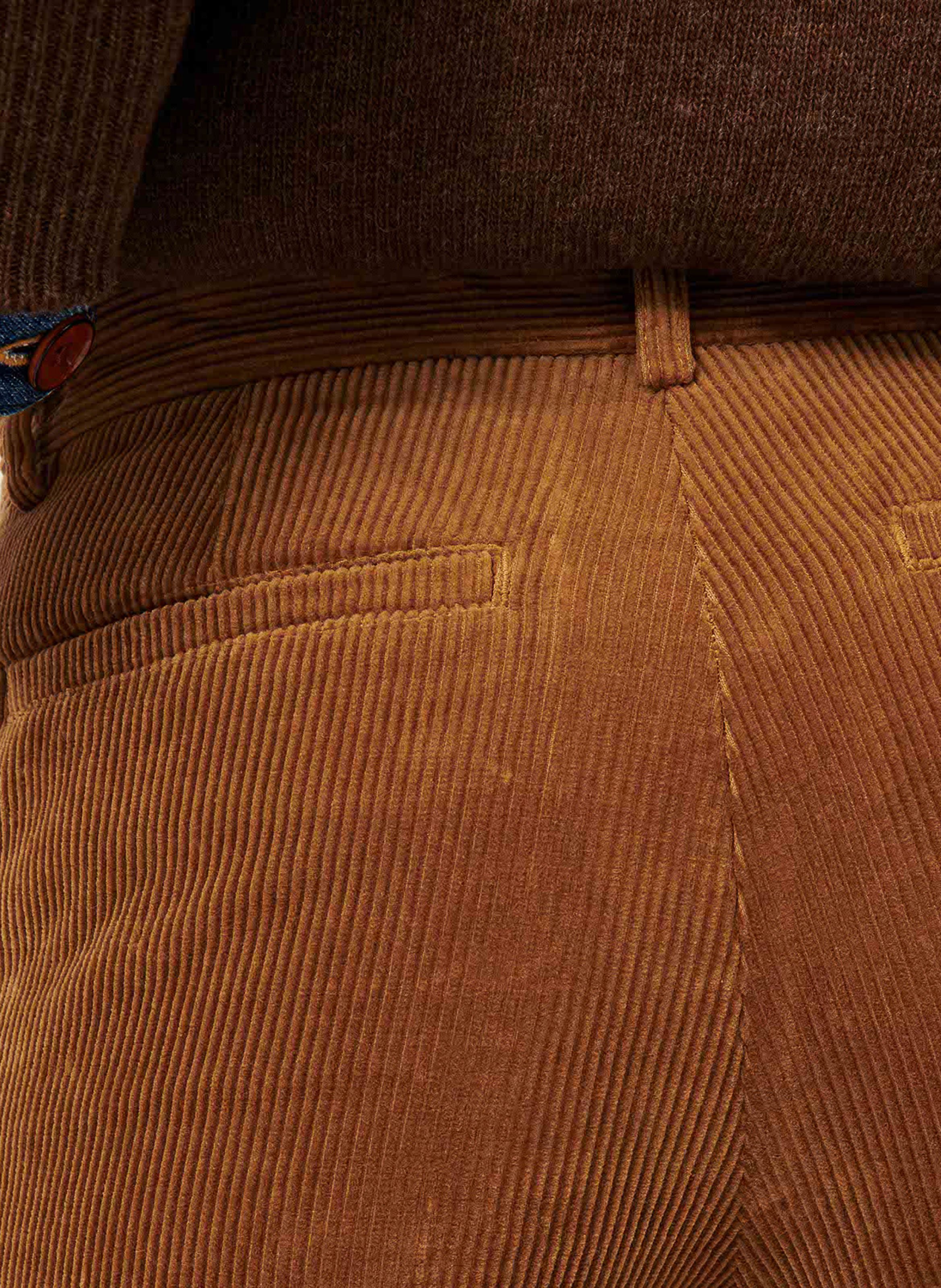 Pantalon droit en coton mélangé SESSUN Marron