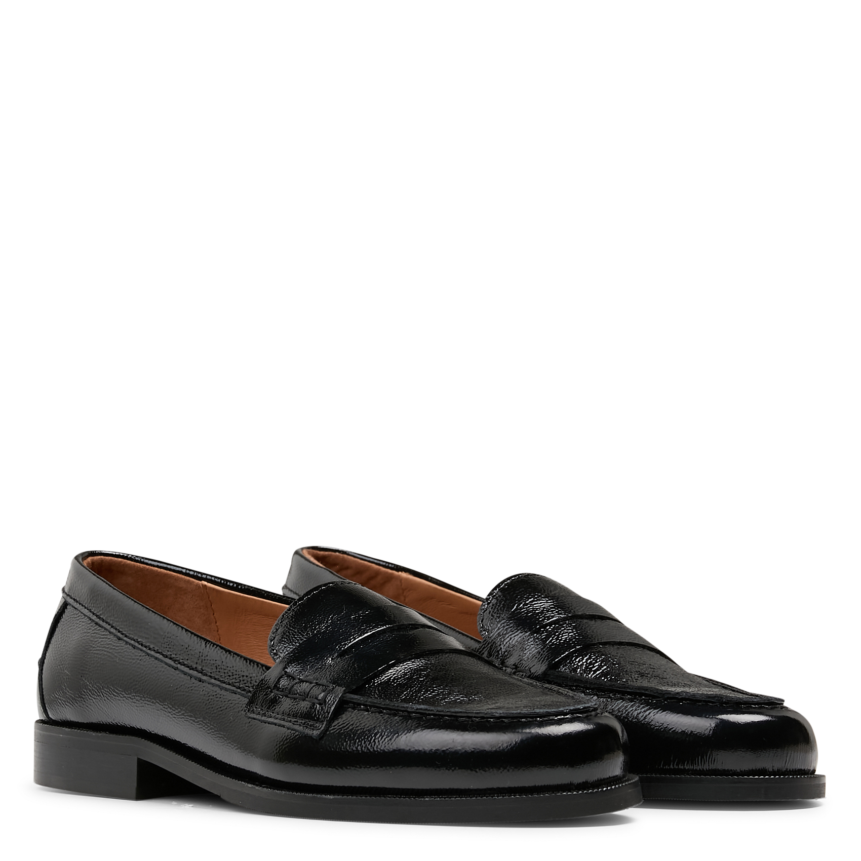 Mocassins en cuir vernis MELLOW YELLOW Noir