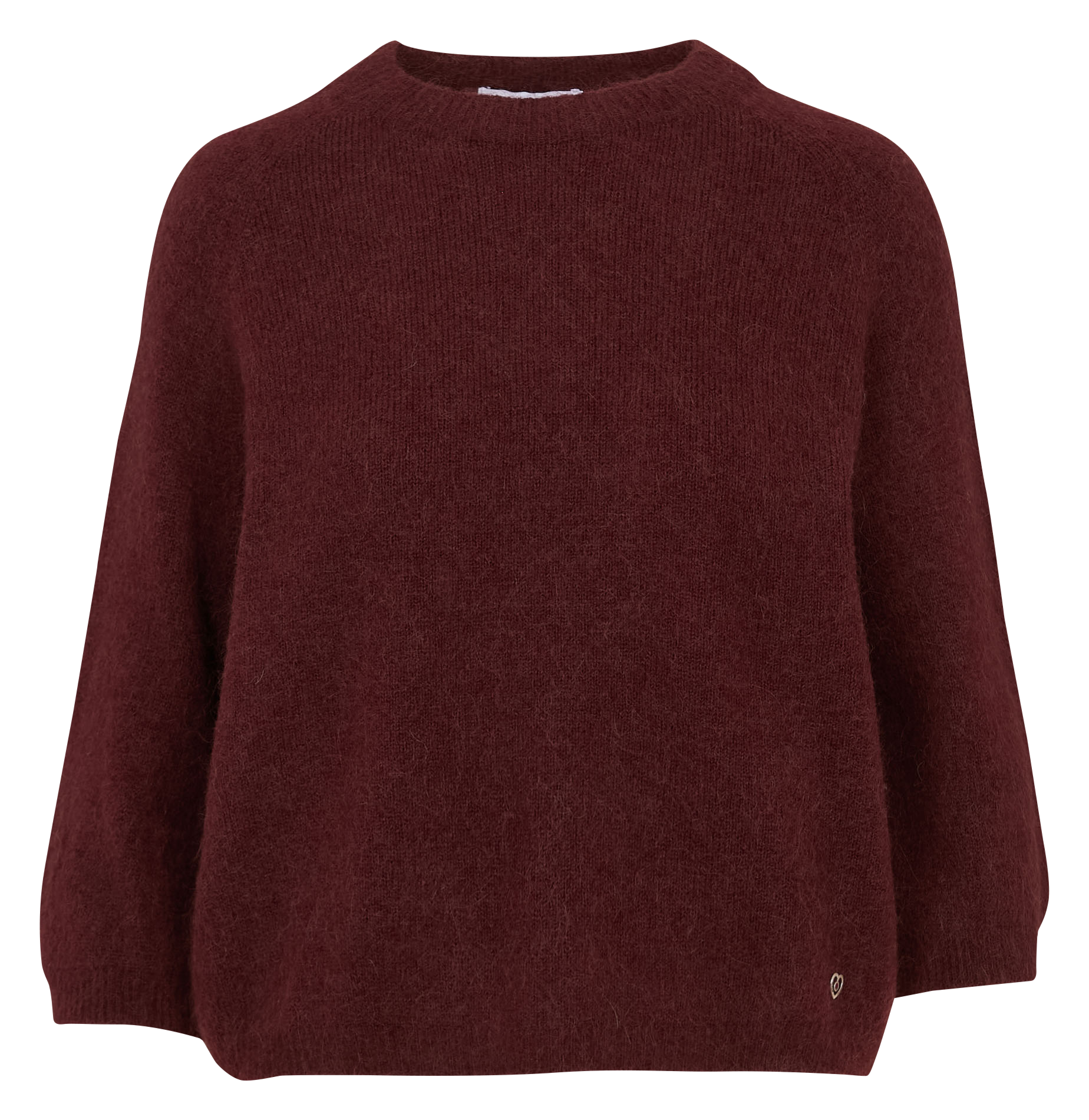Pull col rond   Bordeaux
