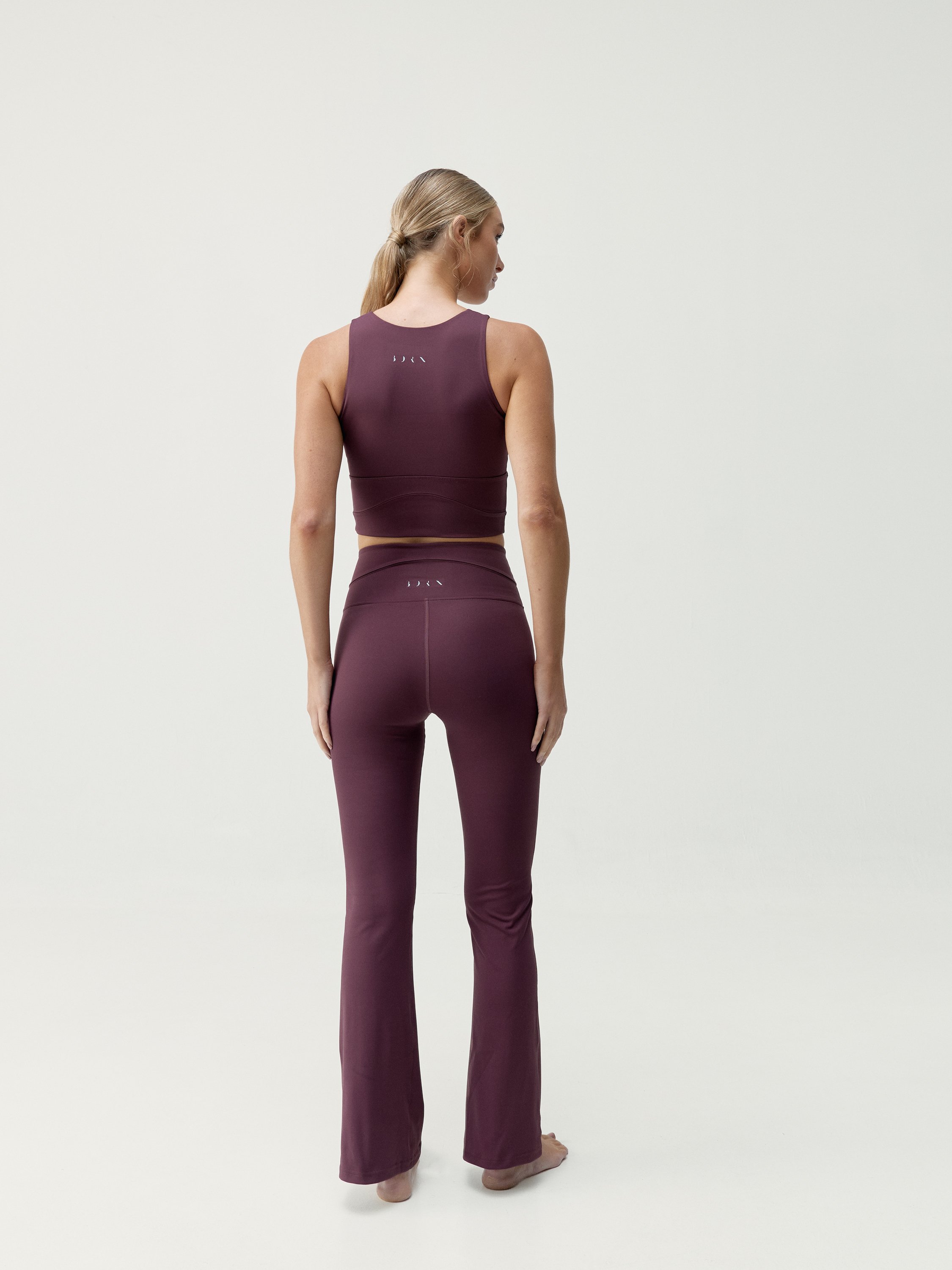 Unique design Saori leggings BORN LIVING YOGA Red