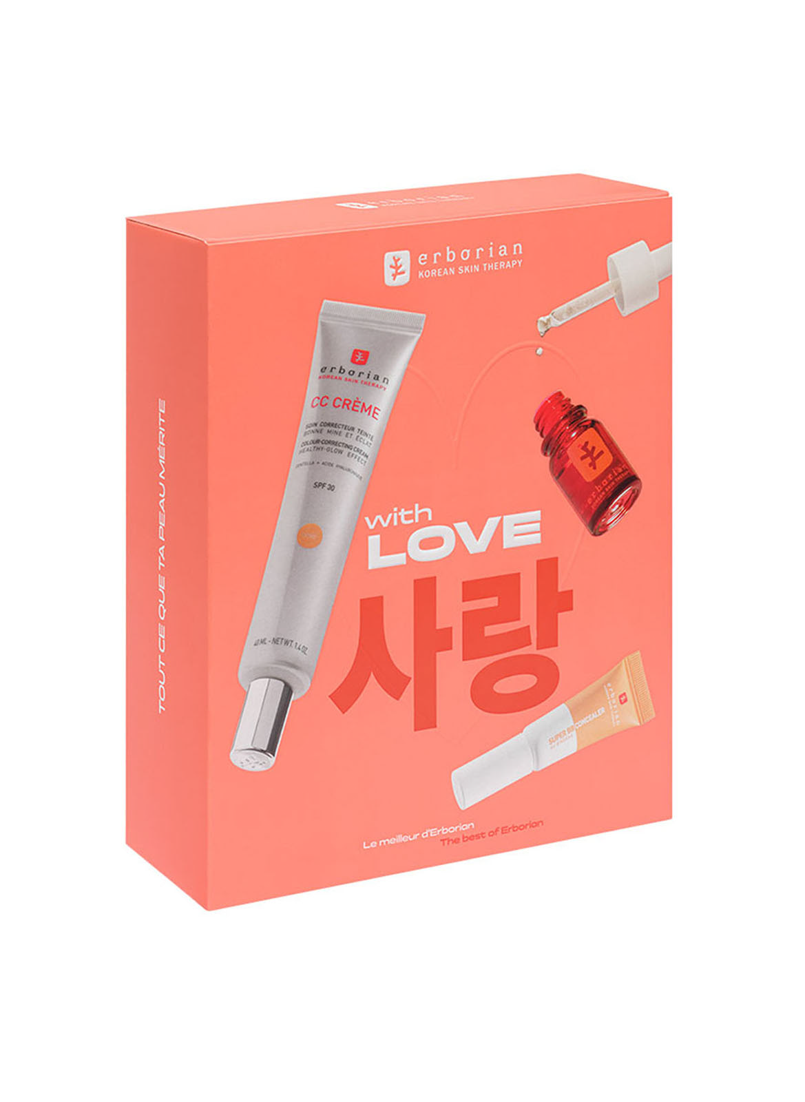 KIT CC CREME X SKIN THERAPY X SUPER BB CONCEALER ERBORIAN Doré