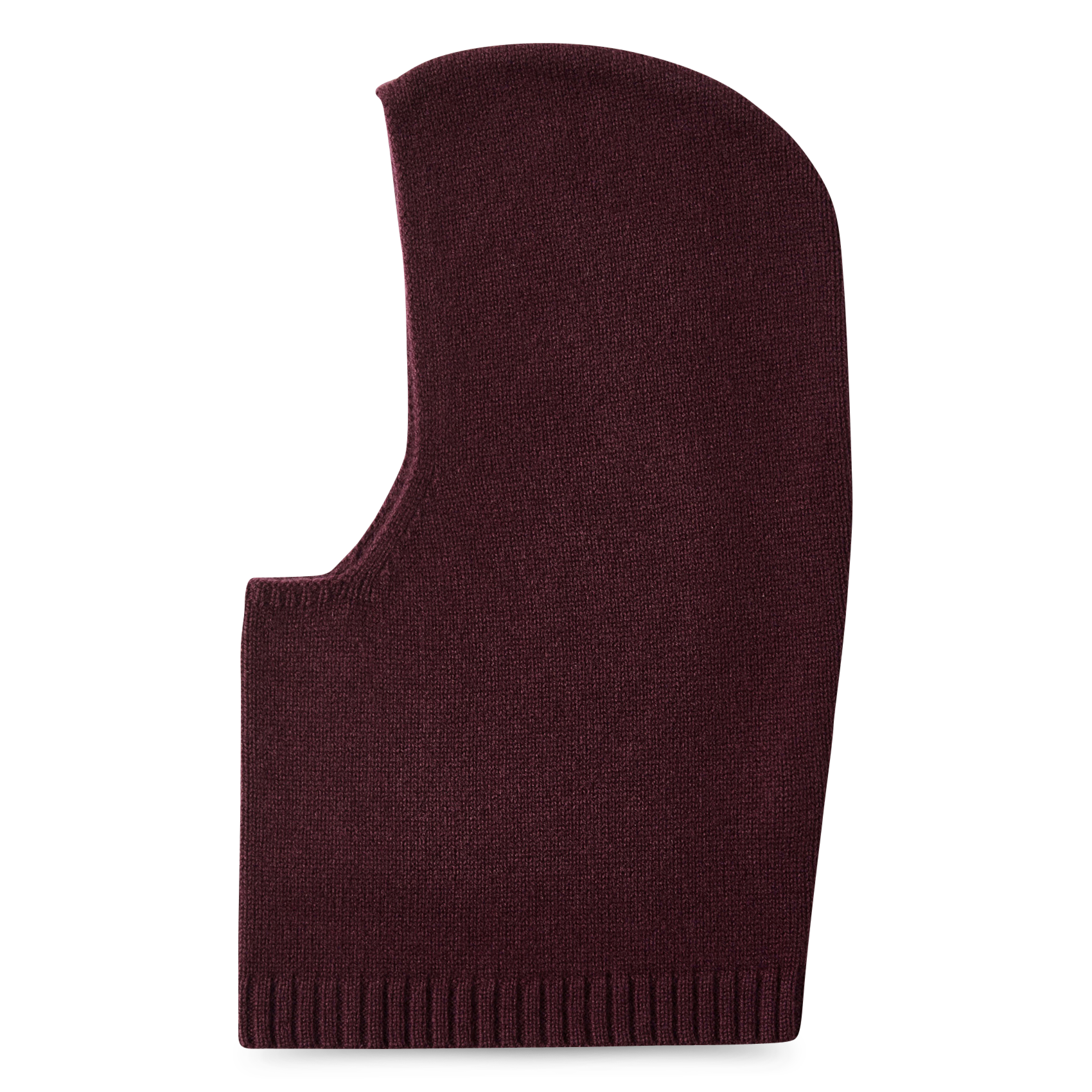 Cagoule en laine et cachemire mélangé SELECTED Prune