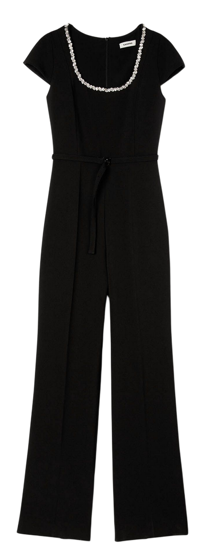 Combinaison évasée col rond SANDRO Noir