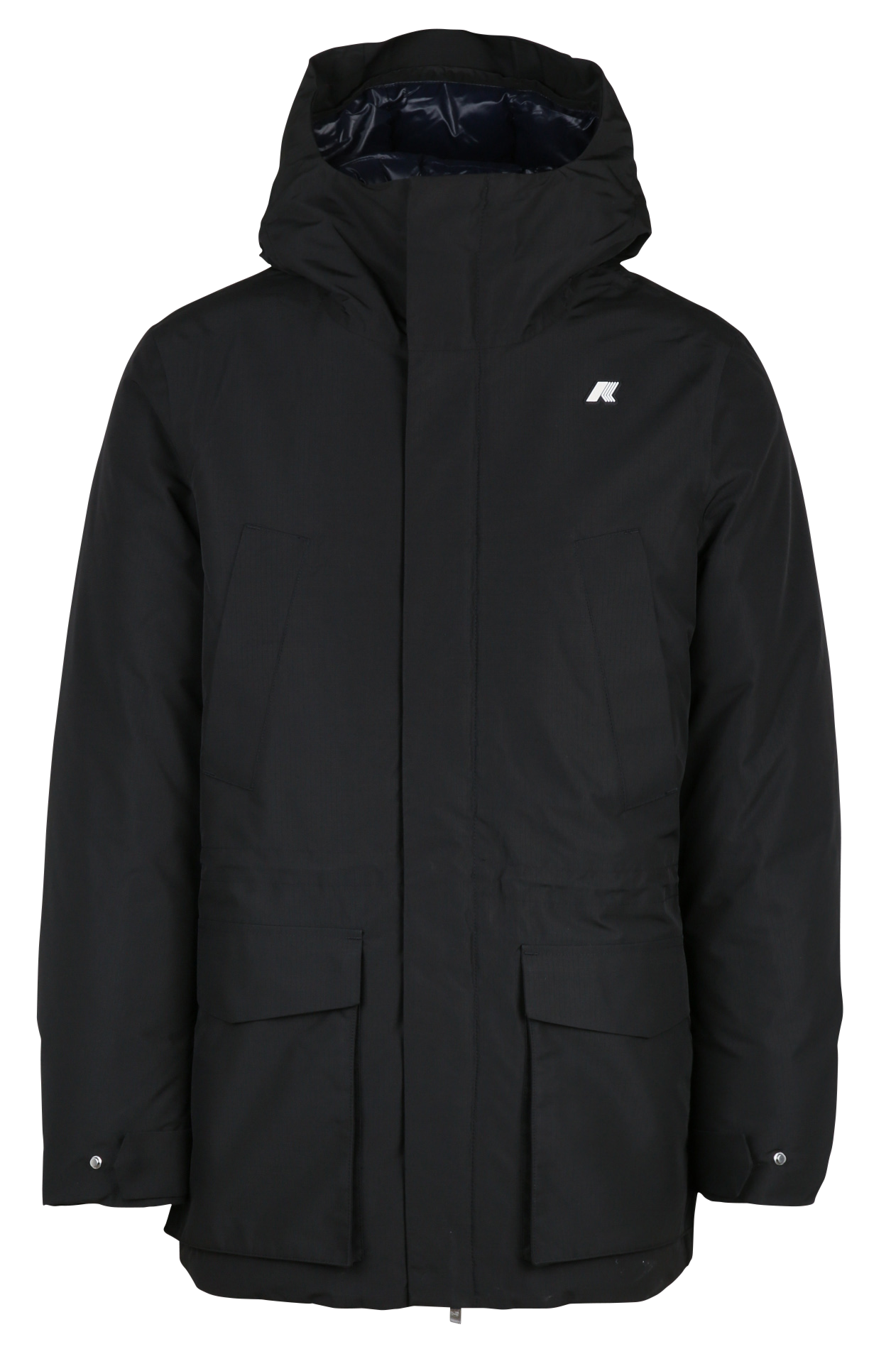 Manteau col montant K-WAY Noir
