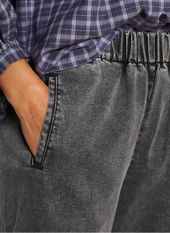 Jean large en denim de coton mélangé | Gris by HOD PARIS Jean large en denim de coton mélangé Gris