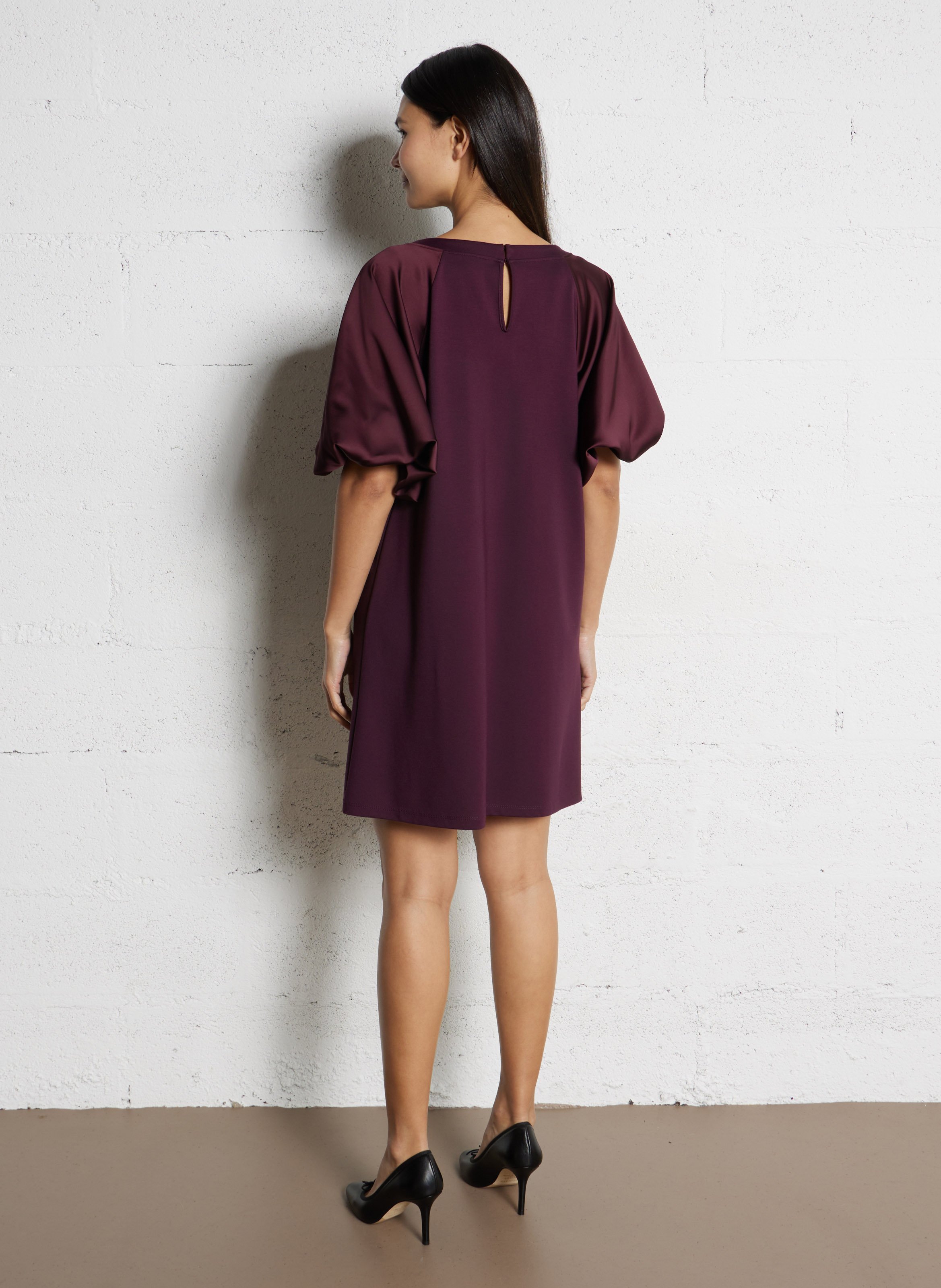 Robe courte col rond IMPERIAL Violet