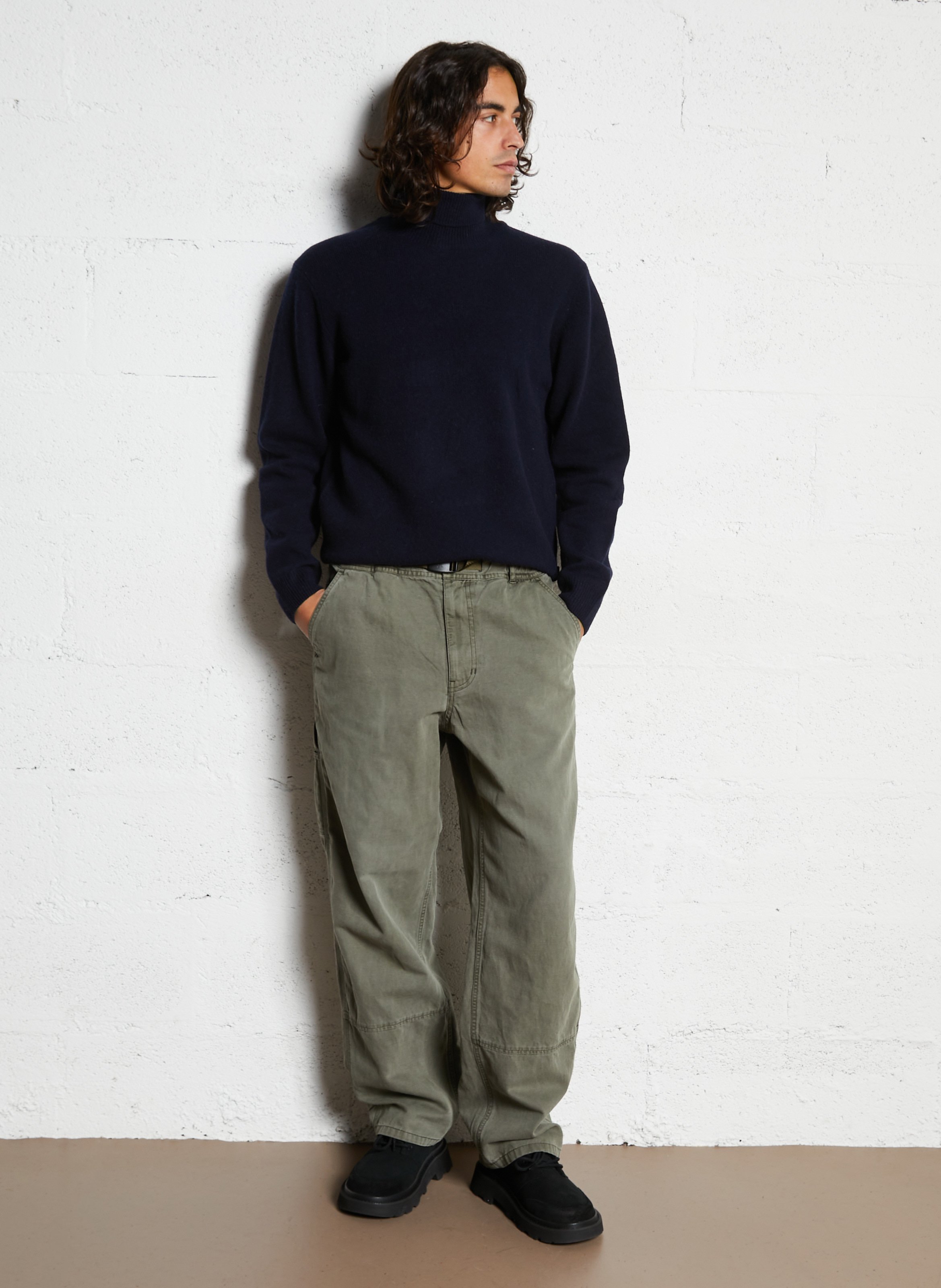 Rechte coltrui | wolblend CASUAL FRIDAY Blauw