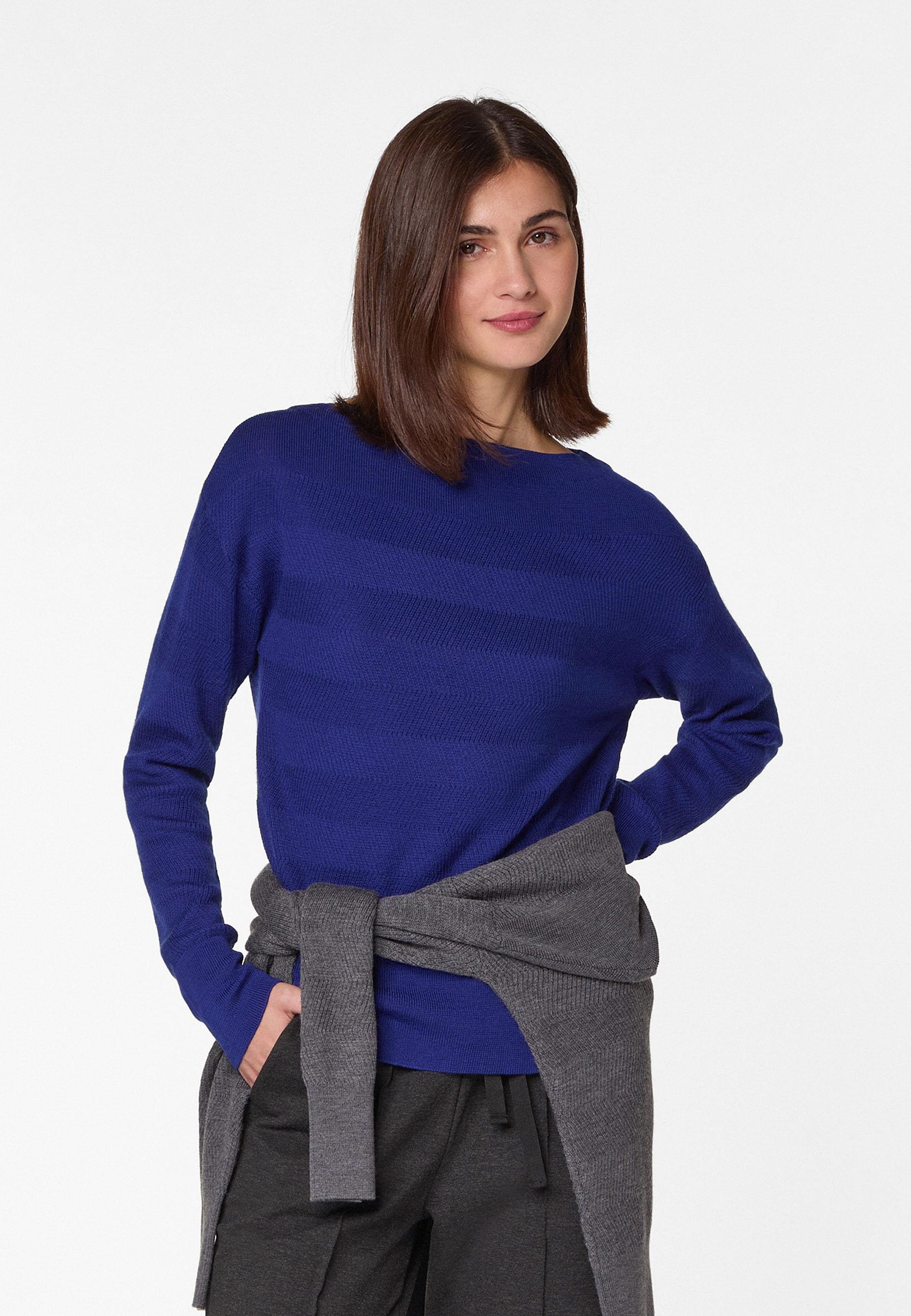 Merino wool boat-neck sweater  RODIER Blue