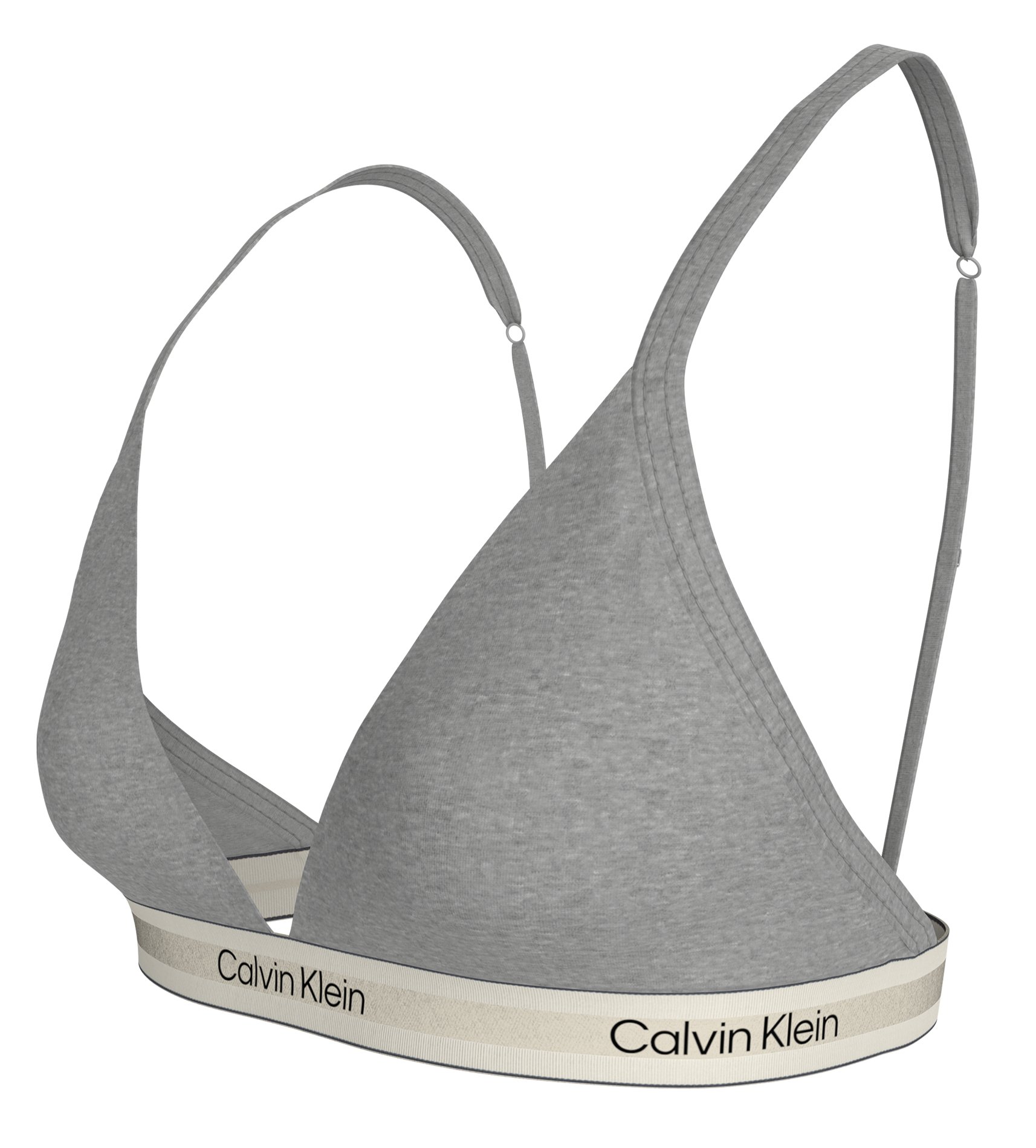 Cotton crossover bra top Grey