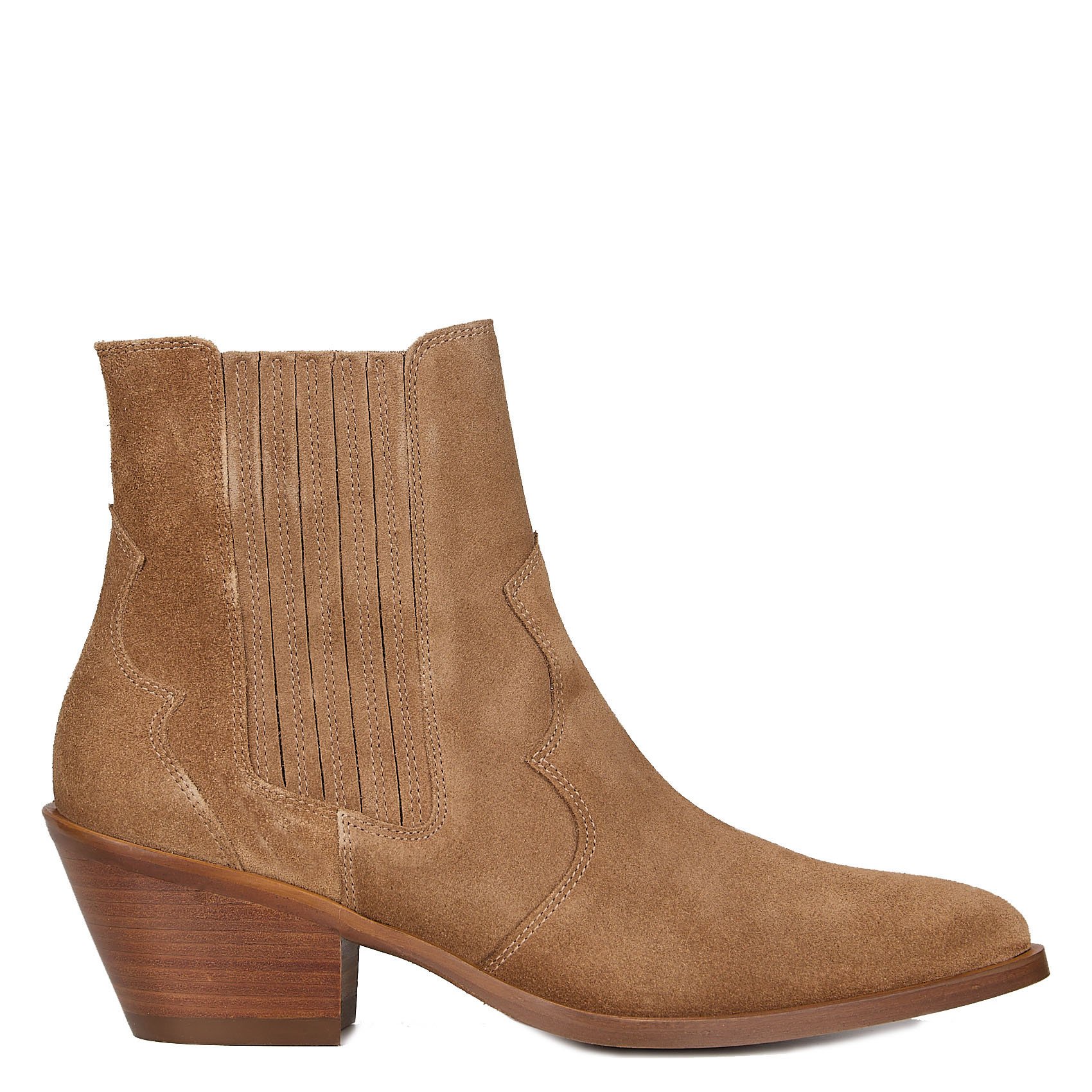 Bottines en cuir velours MELLOW YELLOW Beige