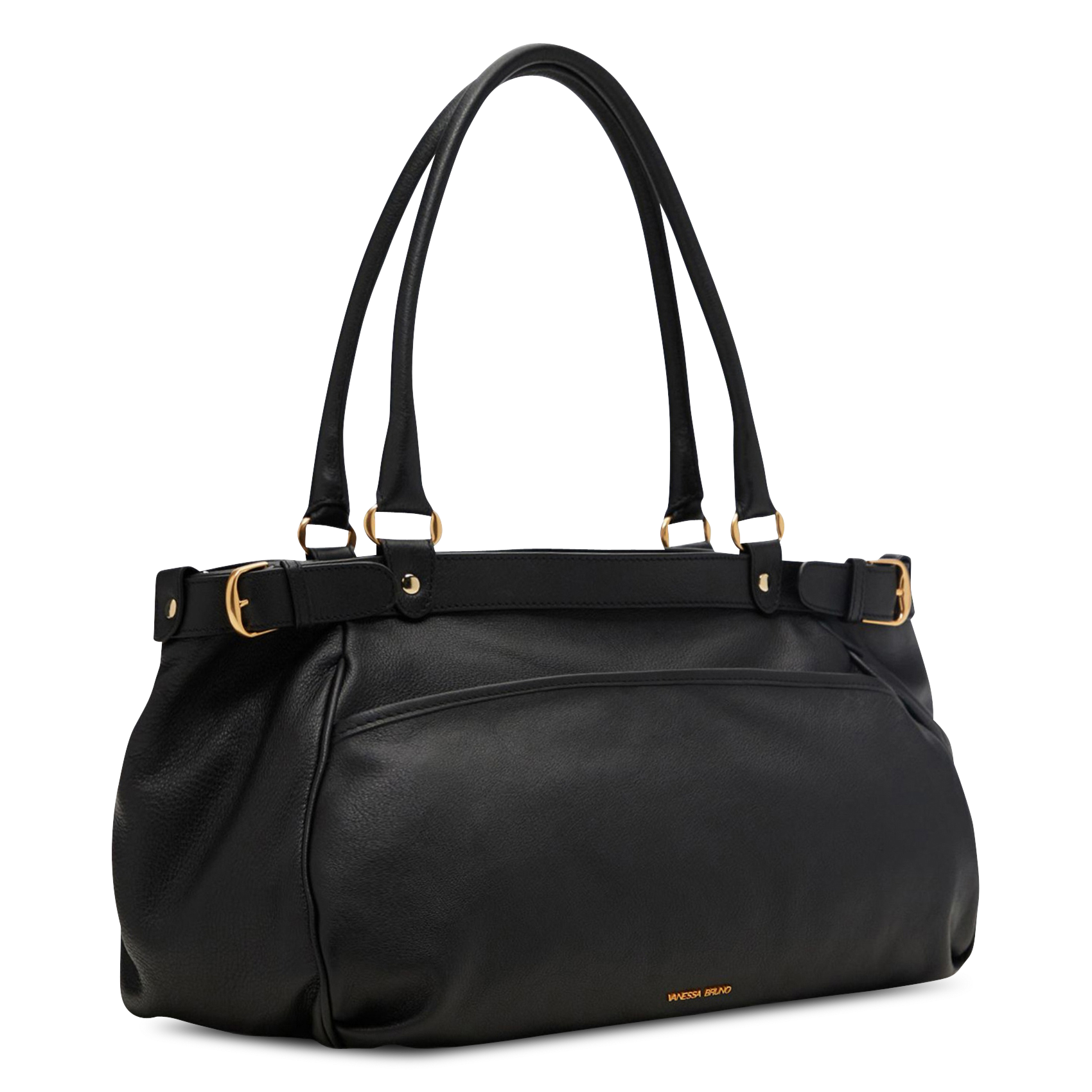 Leather handbag VANESSA BRUNO Black