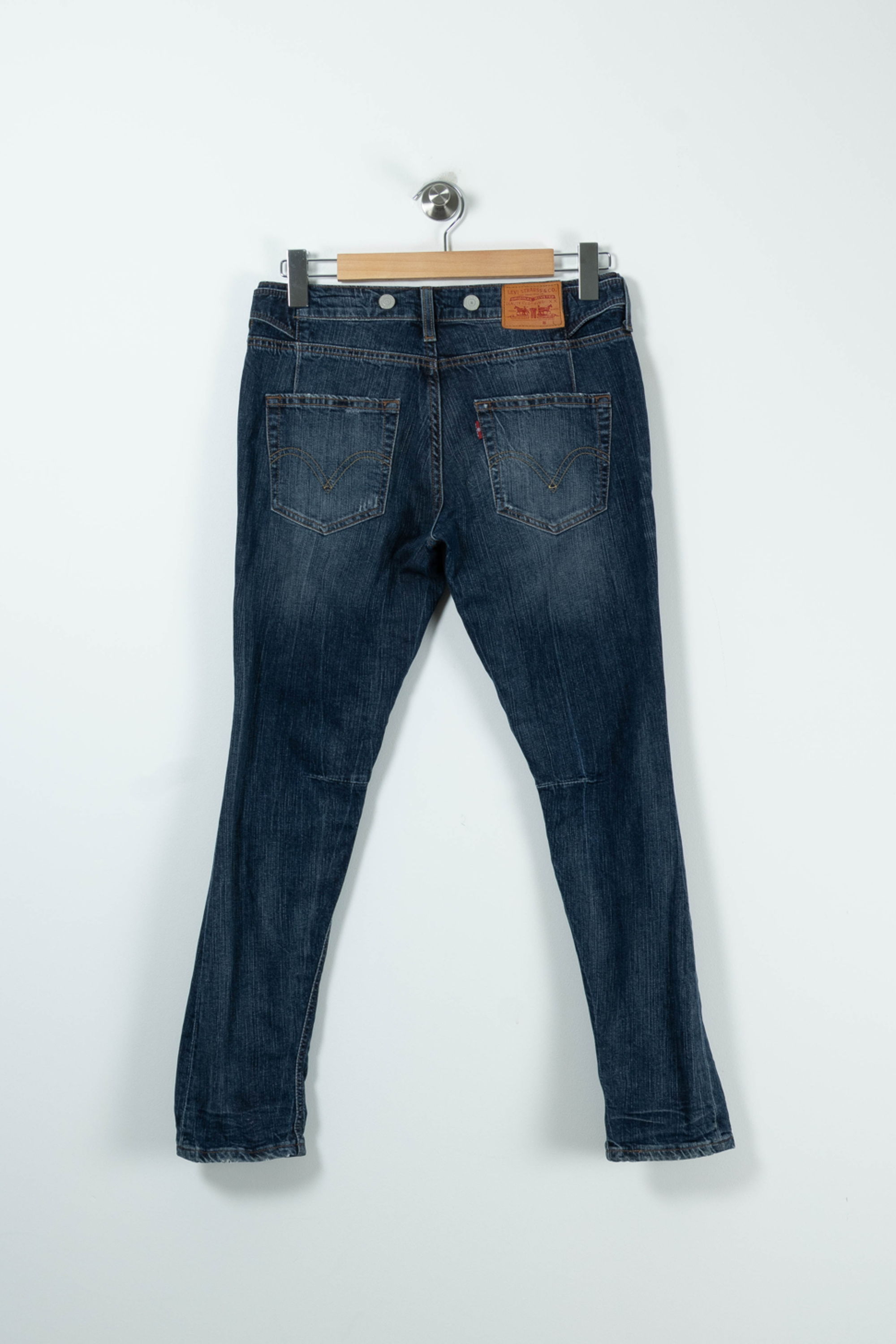 Cropped slim jeans with studs LEVI'S - Seconde main Blue