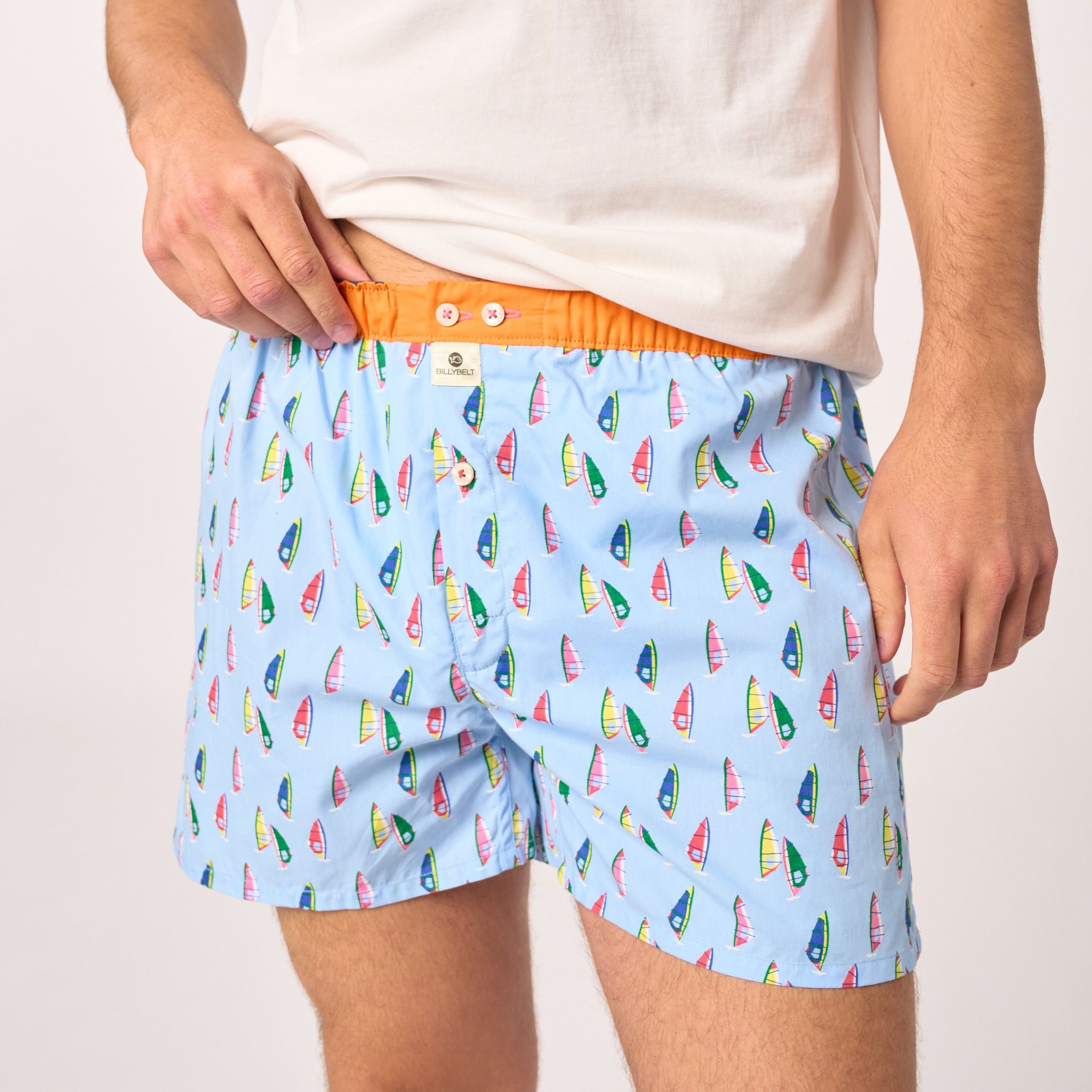 Organic cotton boxer shorts BILLYBELT Blue