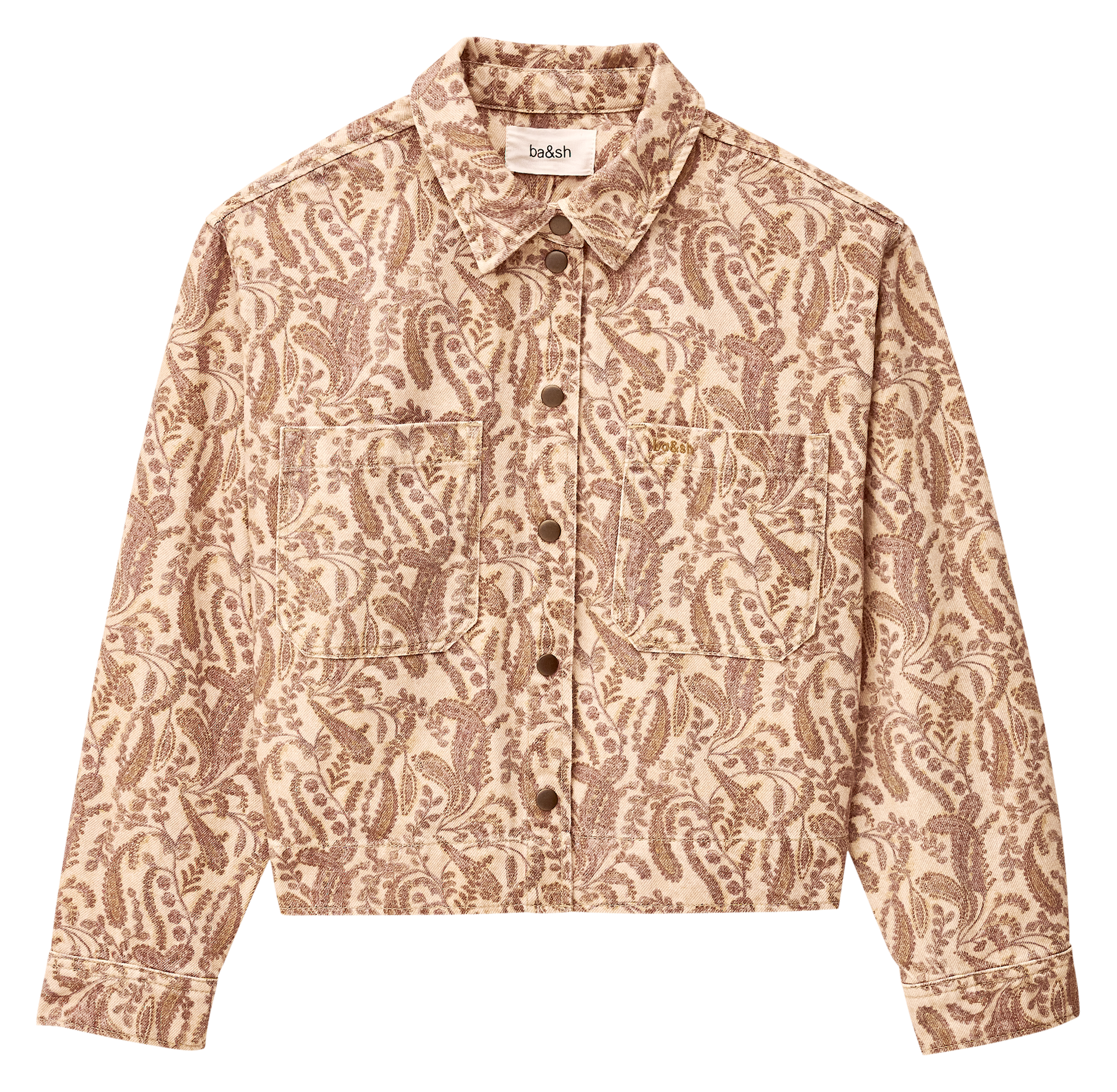 Veste col classique en coton BA&SH Beige