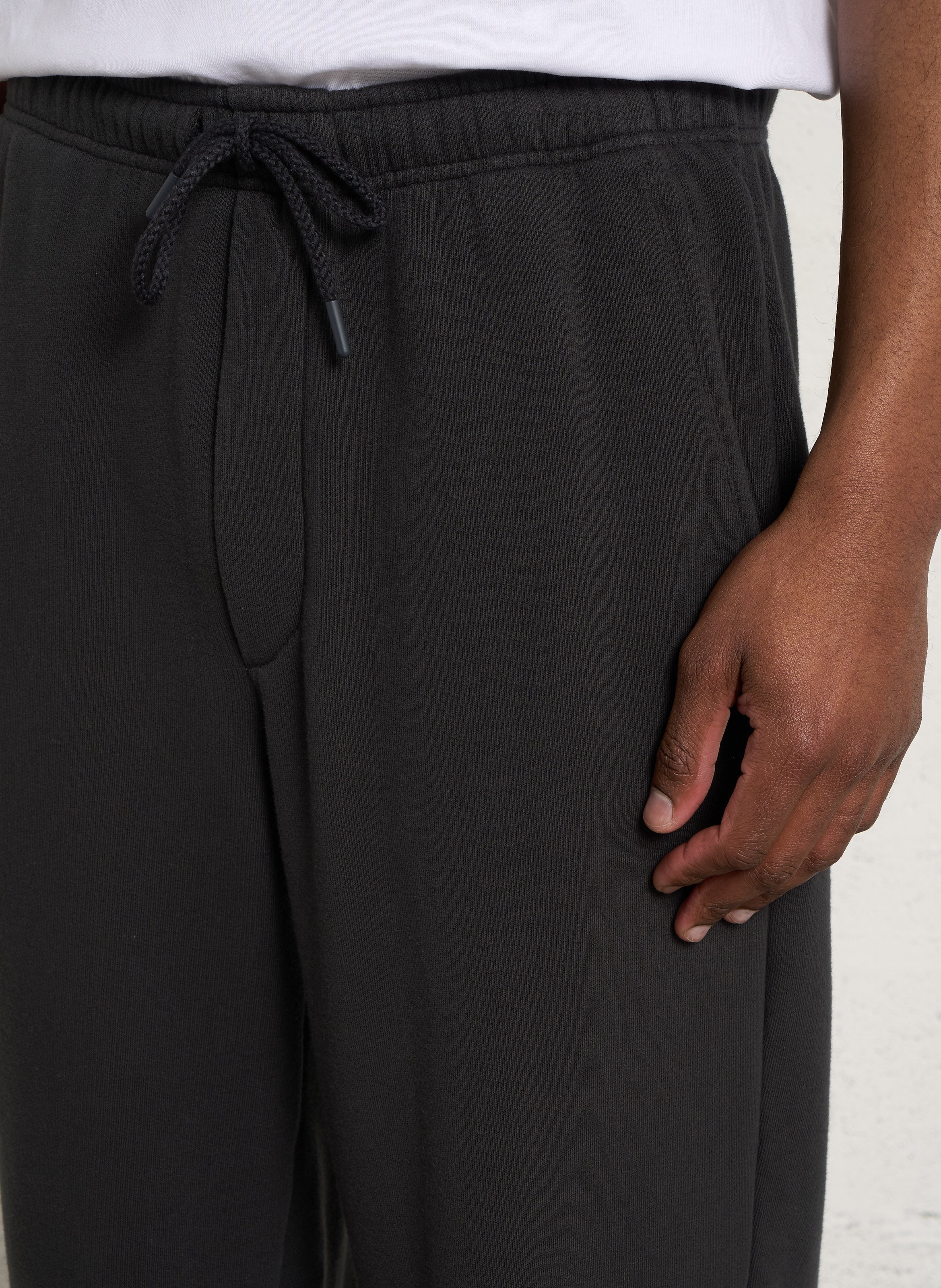 Loose-fitting stretch cotton joggers AMERICAN VINTAGE Black