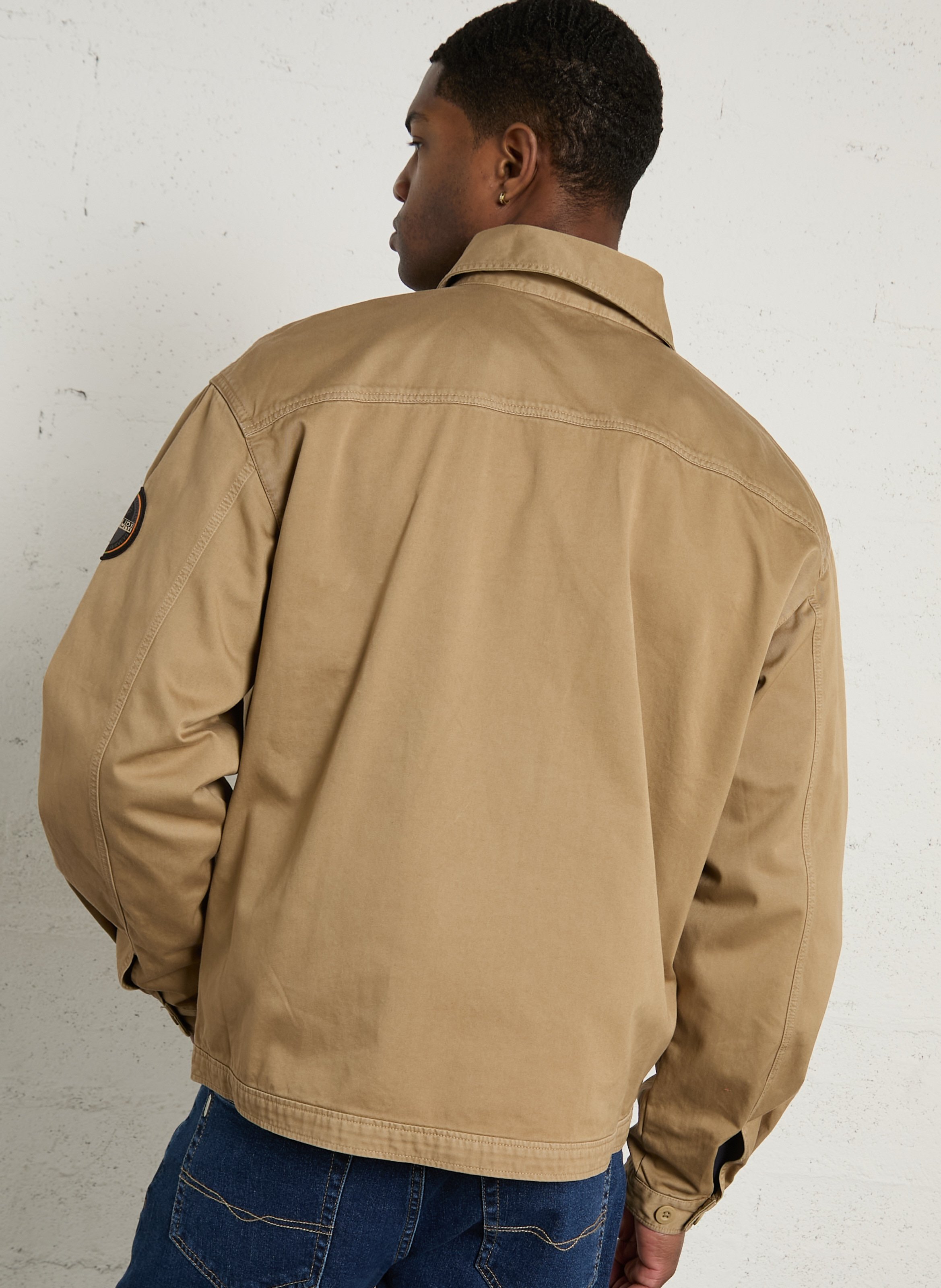 Veste en coton col classique NAPAPIJRI Beige