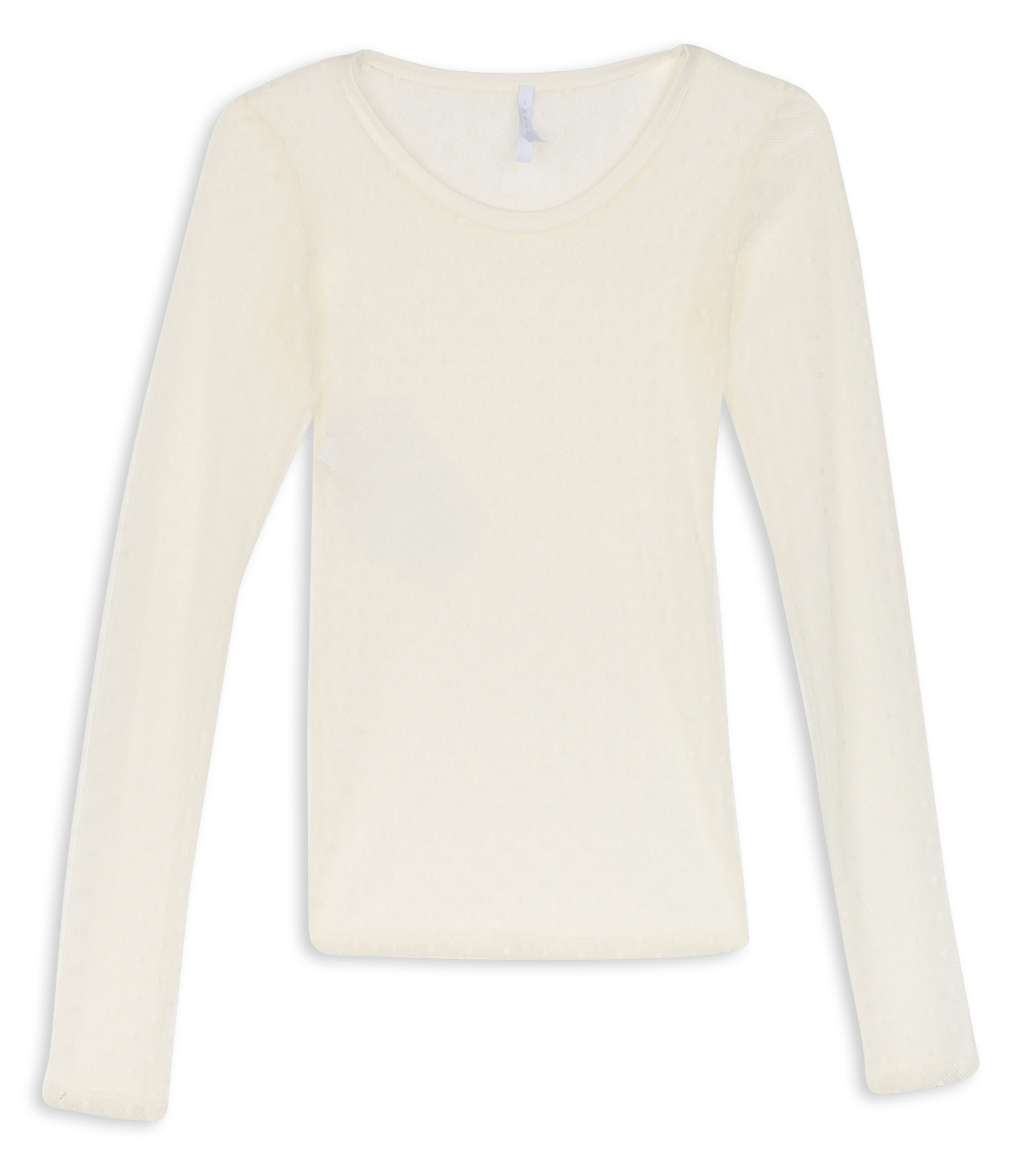 Strakke doorschijnende T-shirt. IMPERIAL Wit