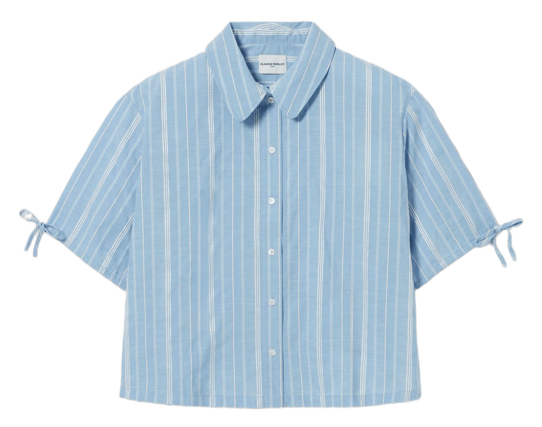 Chemise droite manches courtes rayée CLAUDIE PIERLOT Multicolore