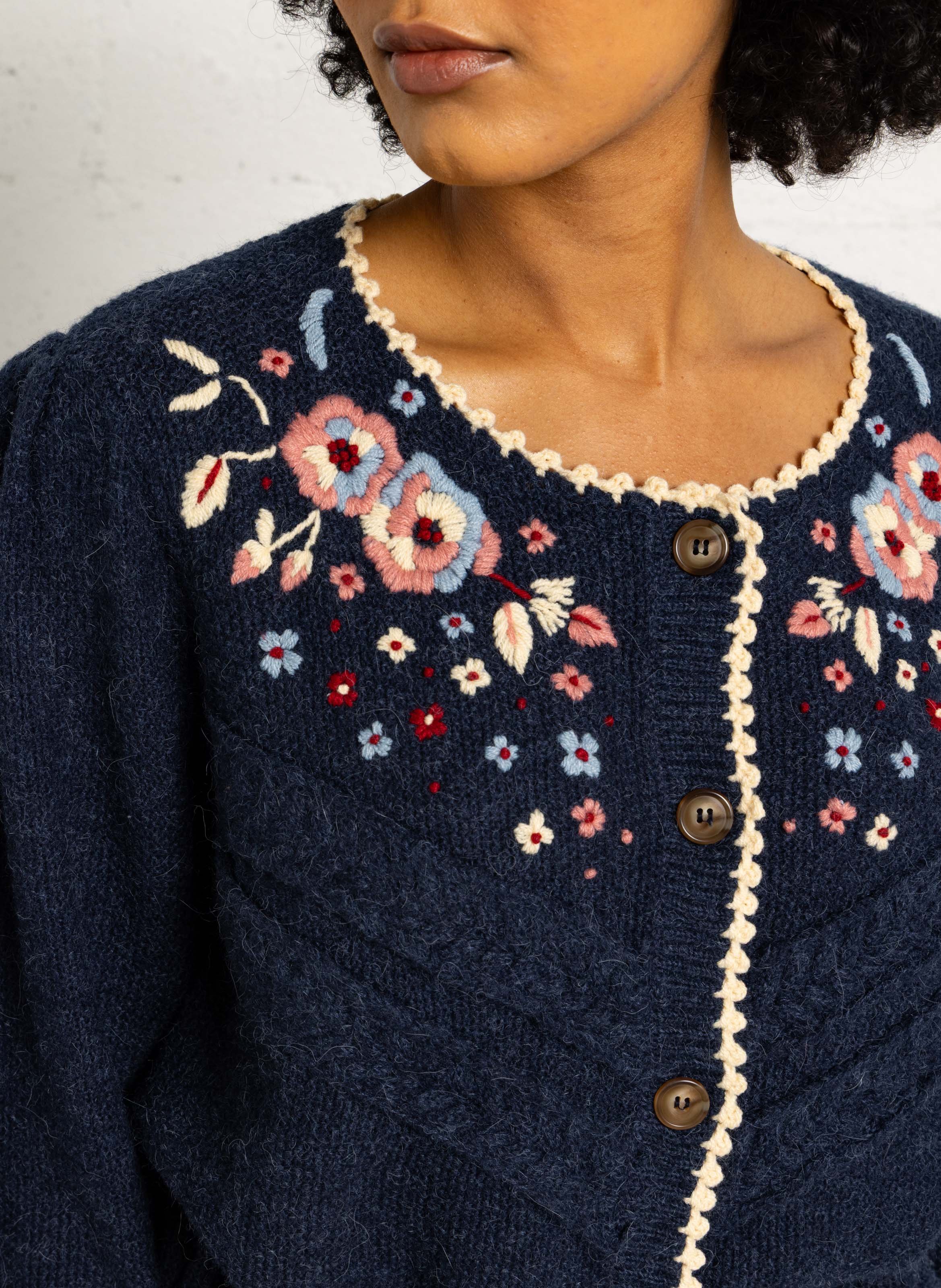 Gilet col rond  LOUISE MISHA Bleu