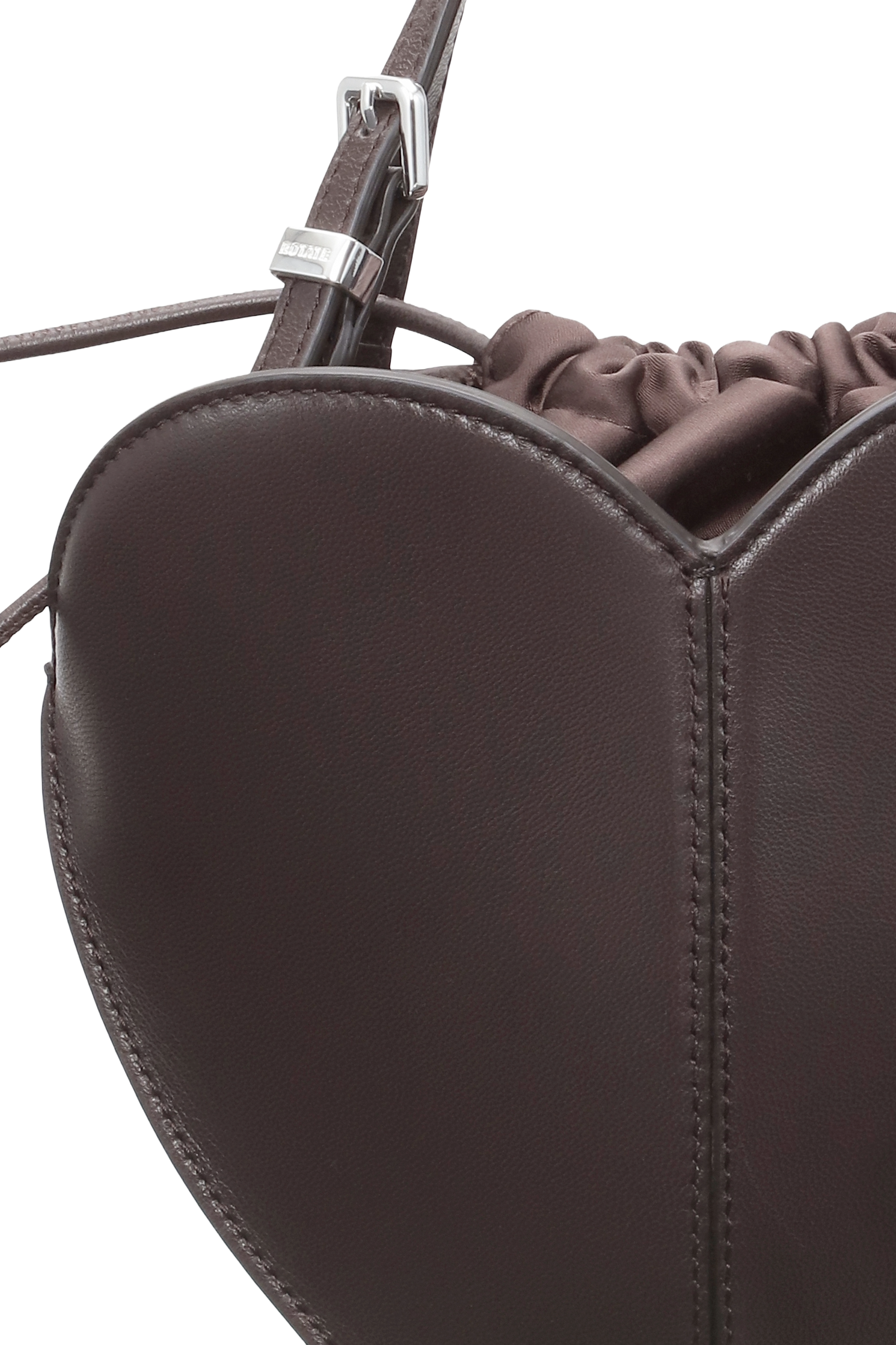 Sac à main en cuir ROTATE Marron