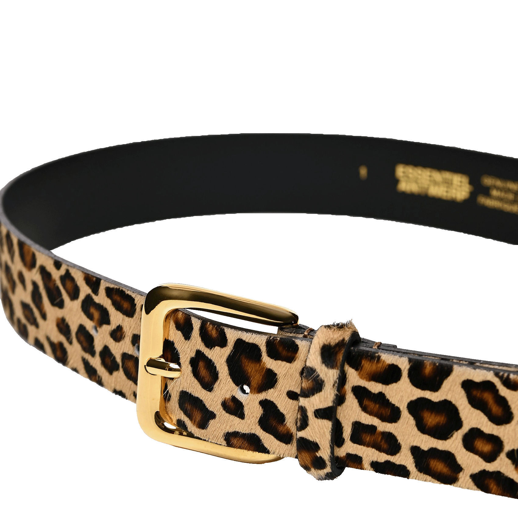 Ceinture en cuir imprimé ESSENTIEL ANTWERP Noir