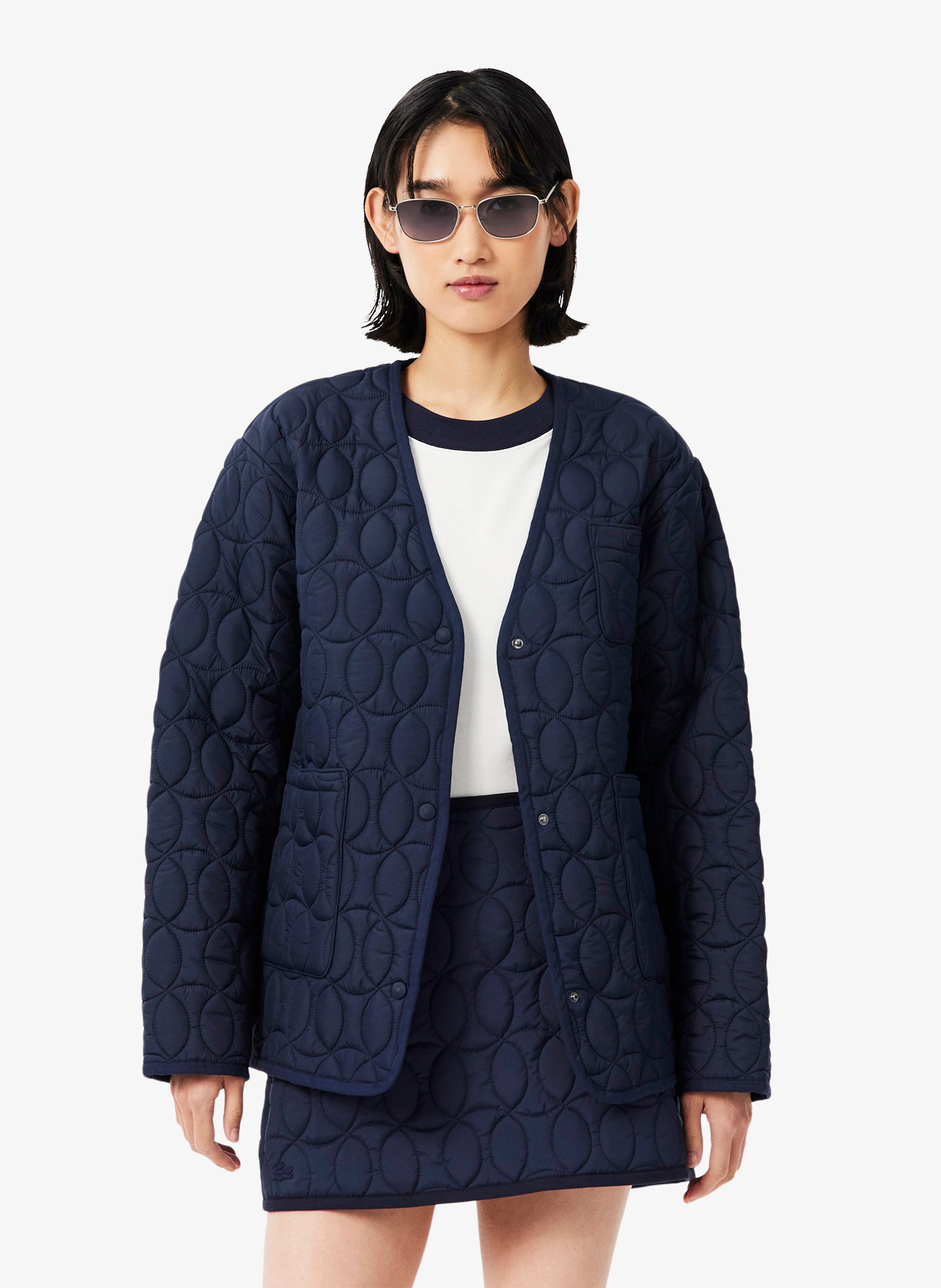 Veste ample matelassée LACOSTE Bleu