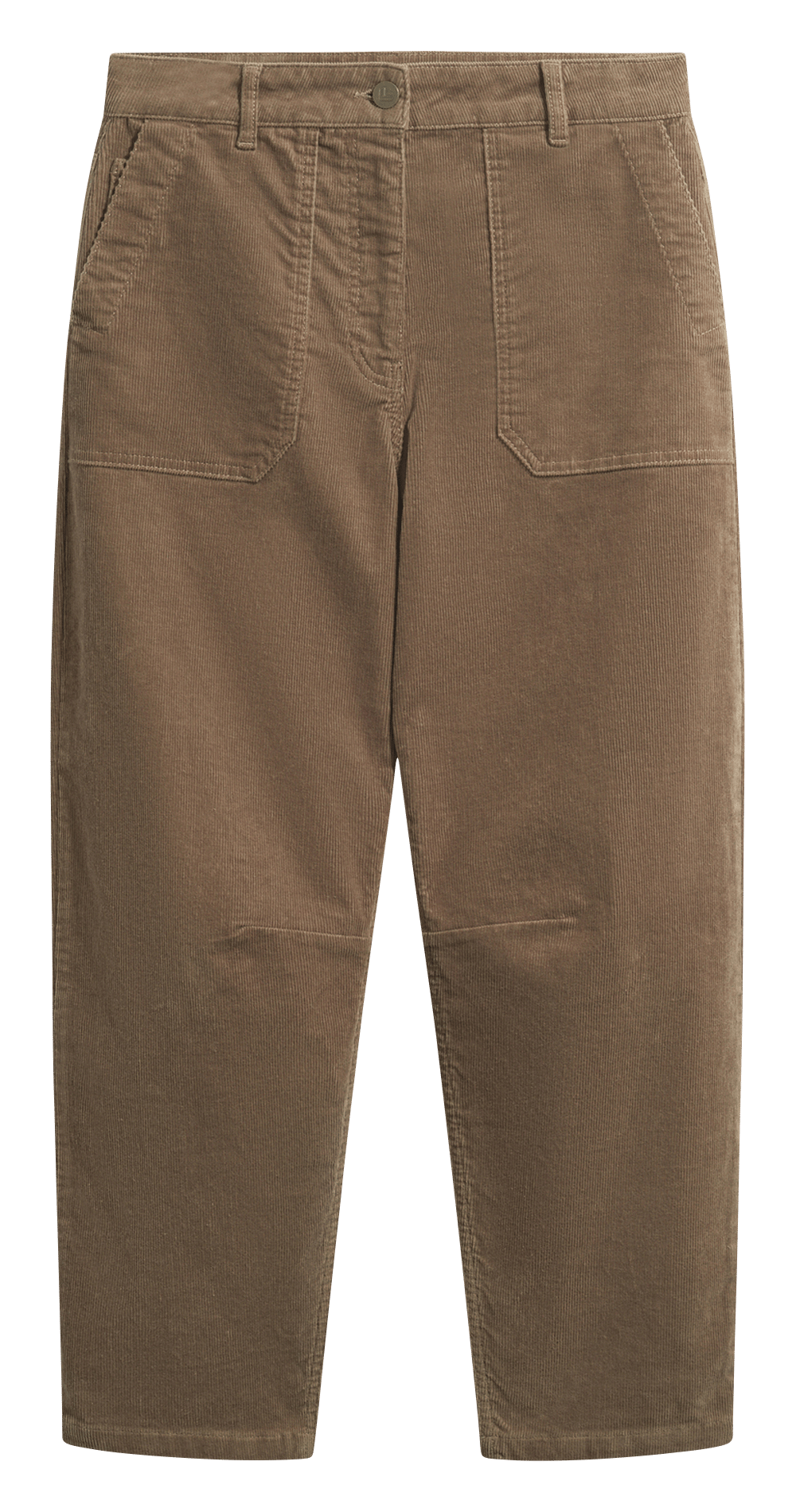 Velvet barrel pants PABLO Beige