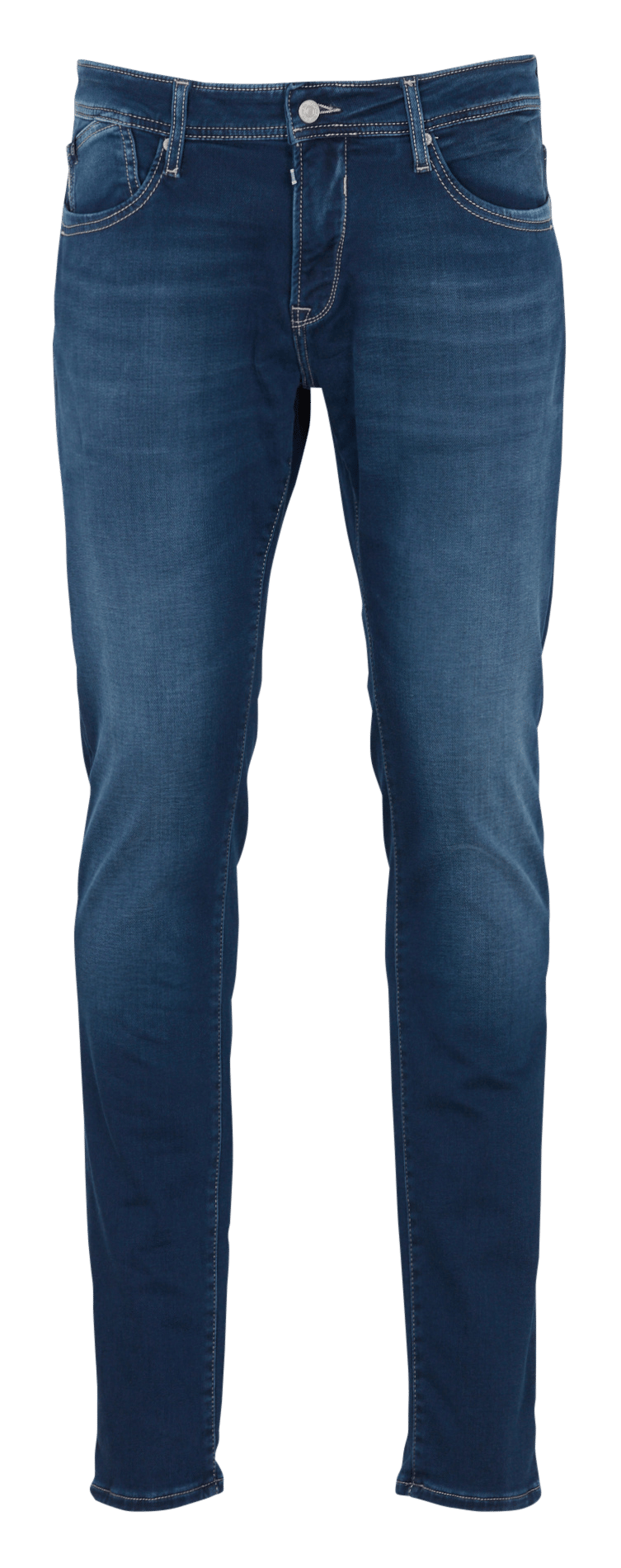 Jeans slim en coton mélangé LE TEMPS DES CERISES Bleu