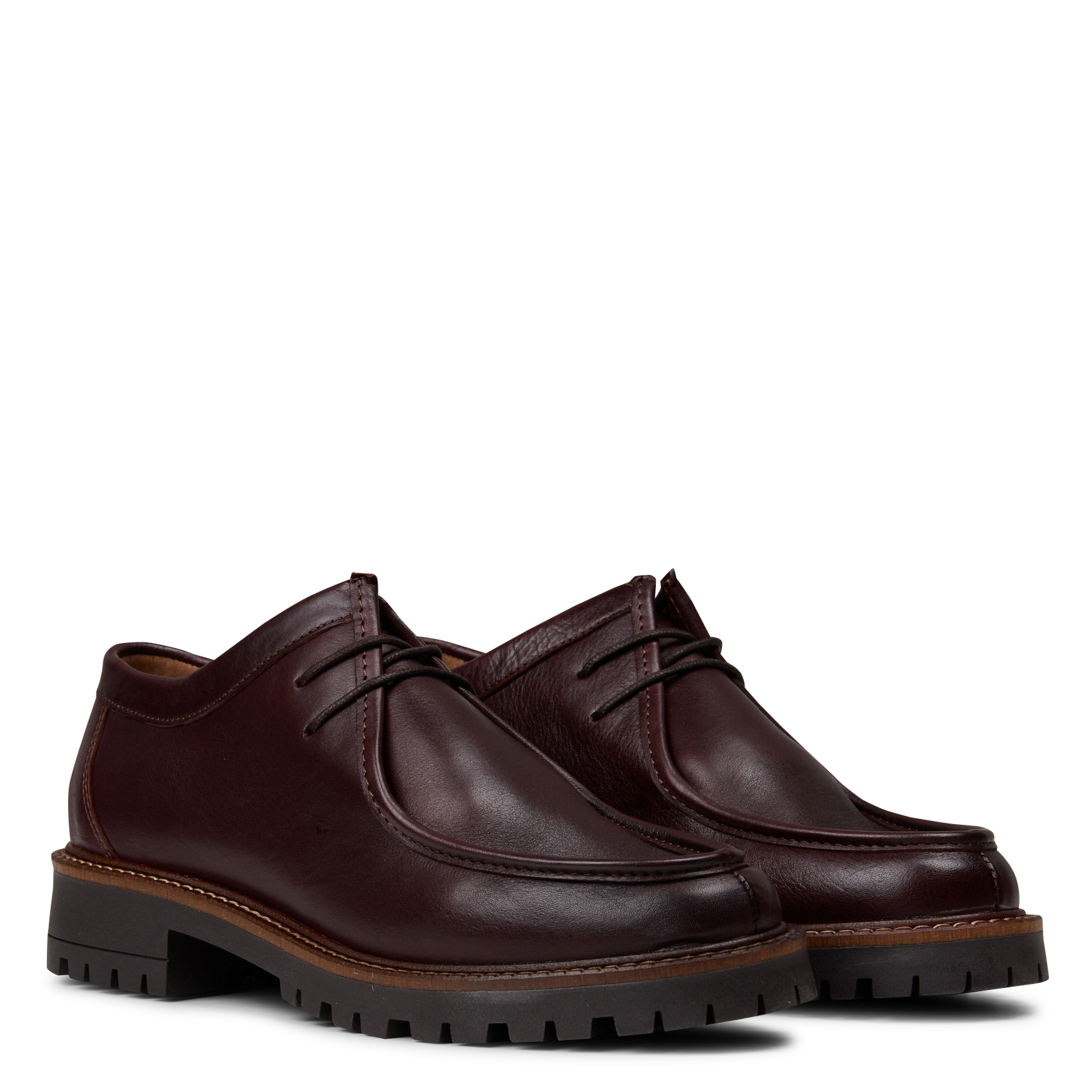 Leder-Derbys zum Schnüren | Braun BOCAGE Damen