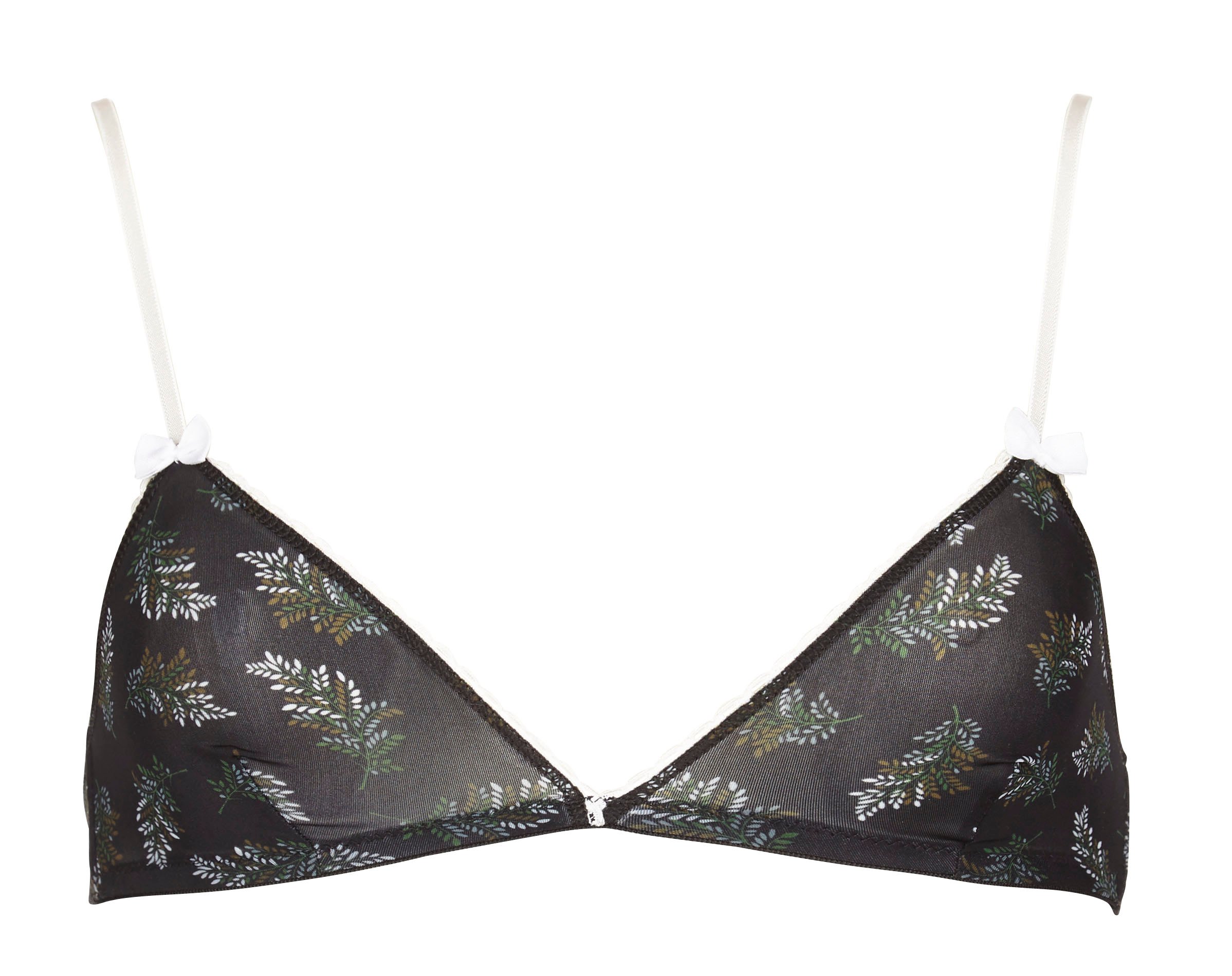 Soutien gorge triangle imprimé  MOMONI Noir