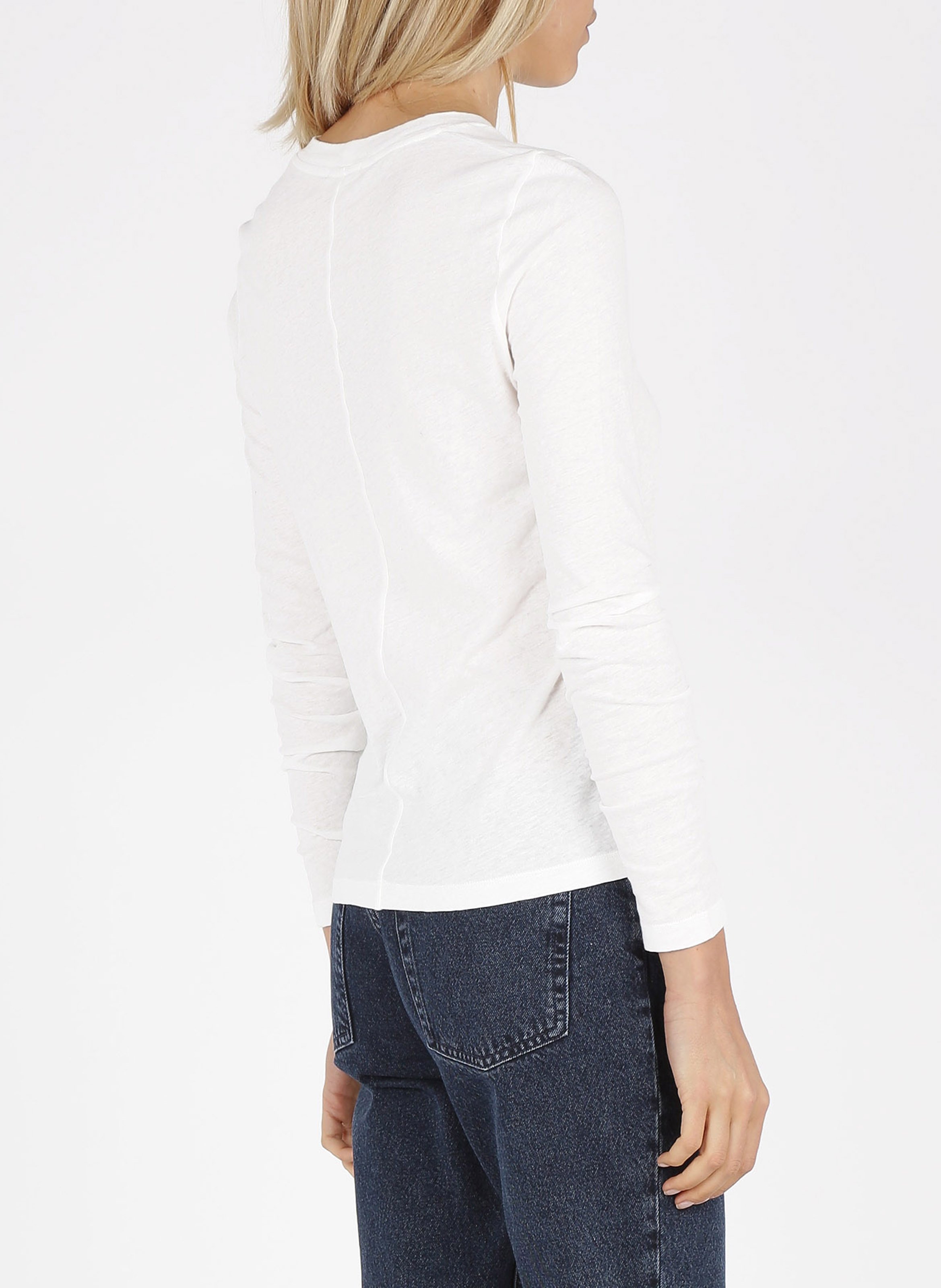 Tee-shirt col rond en coton AMERICAN VINTAGE Blanc