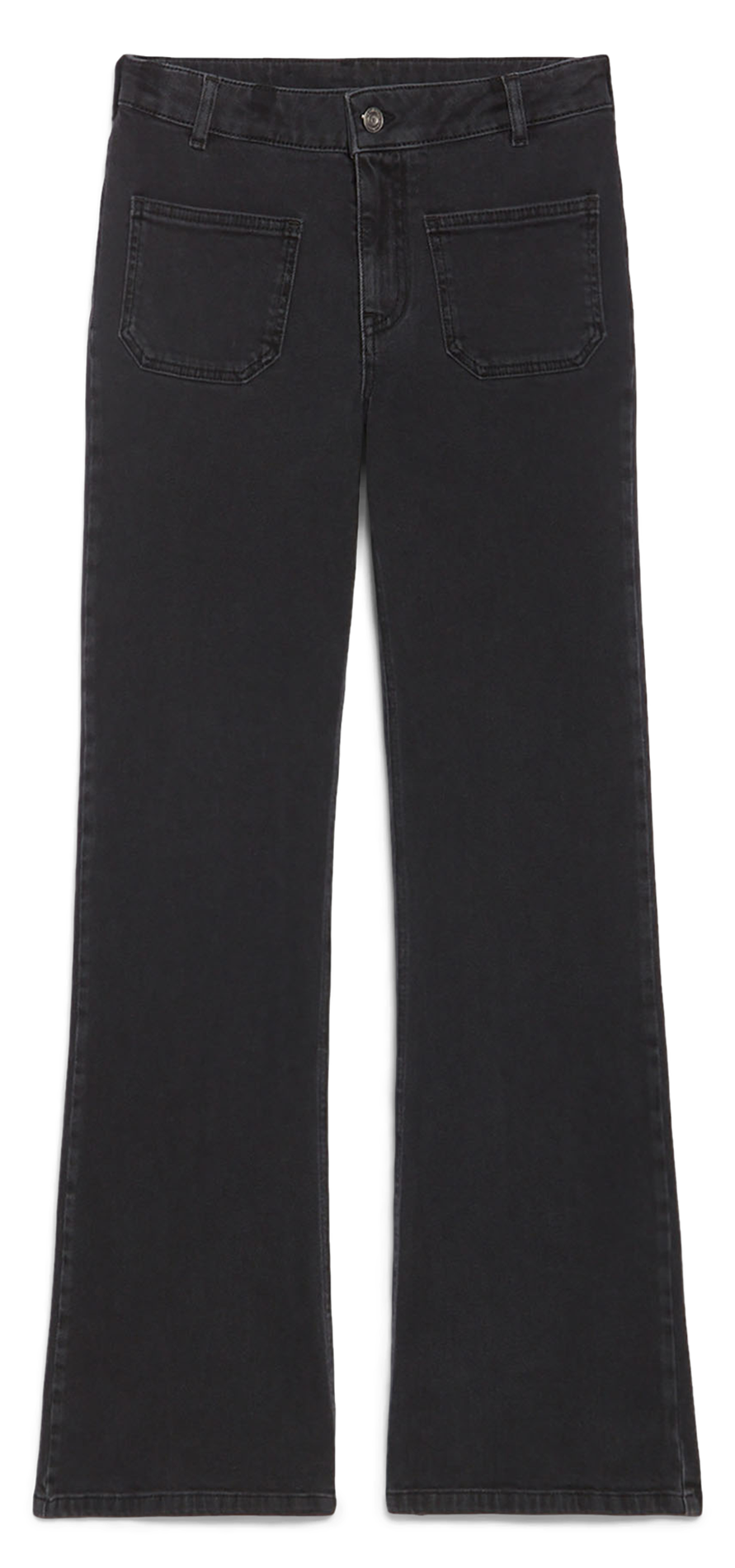 Rechte jeans met hoge taille - katoenblend VANESSA BRUNO Zwart