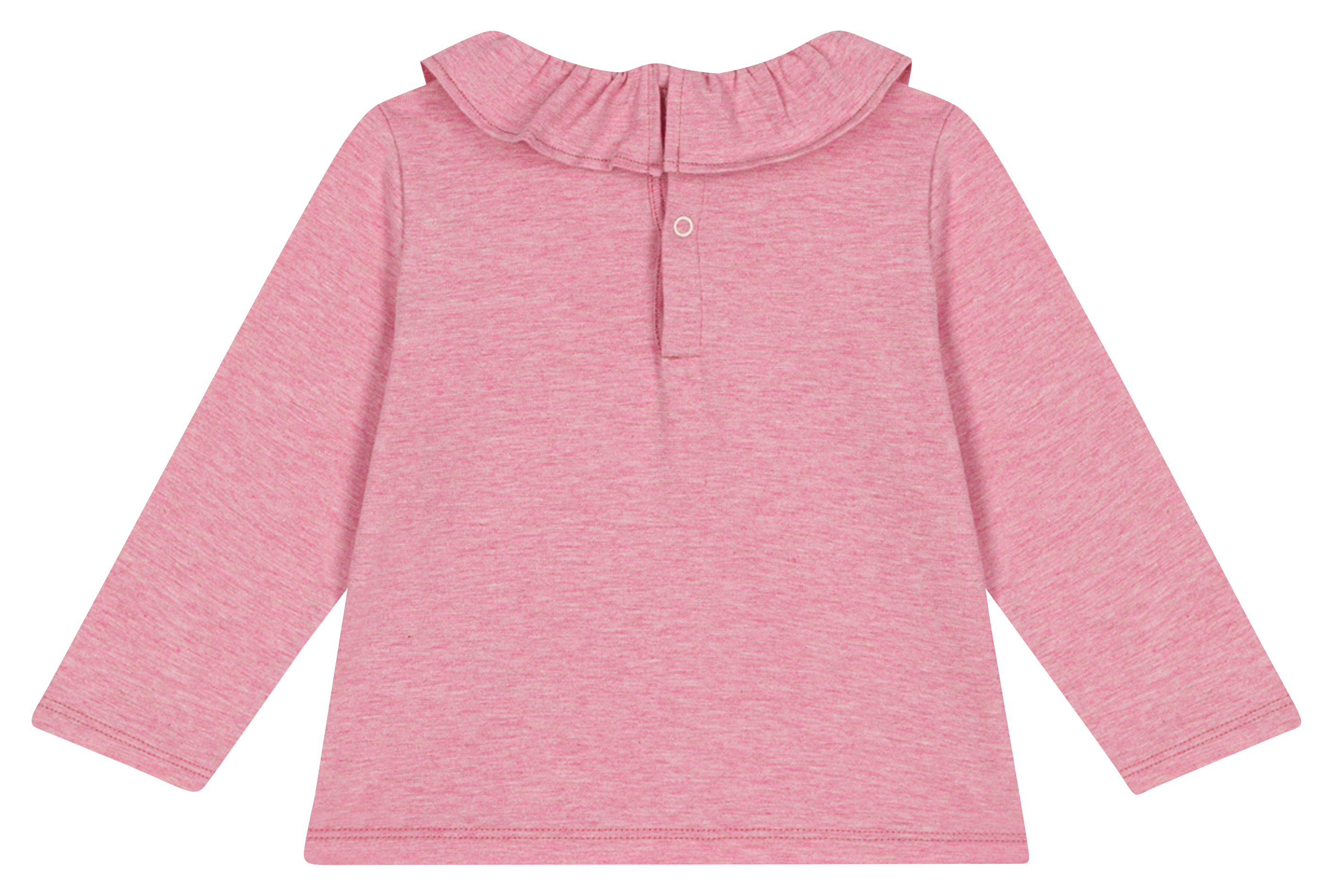 Blouse ample col rond en coton PETIT BATEAU Rose