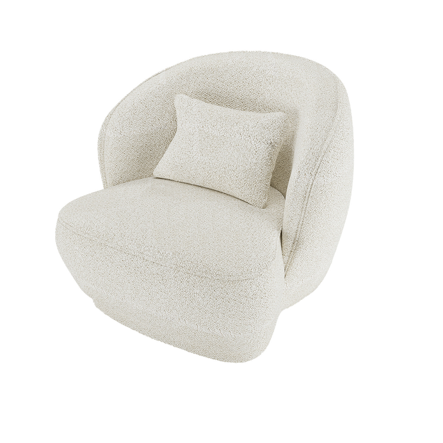 Designer fabric armchair POTIRON PARIS