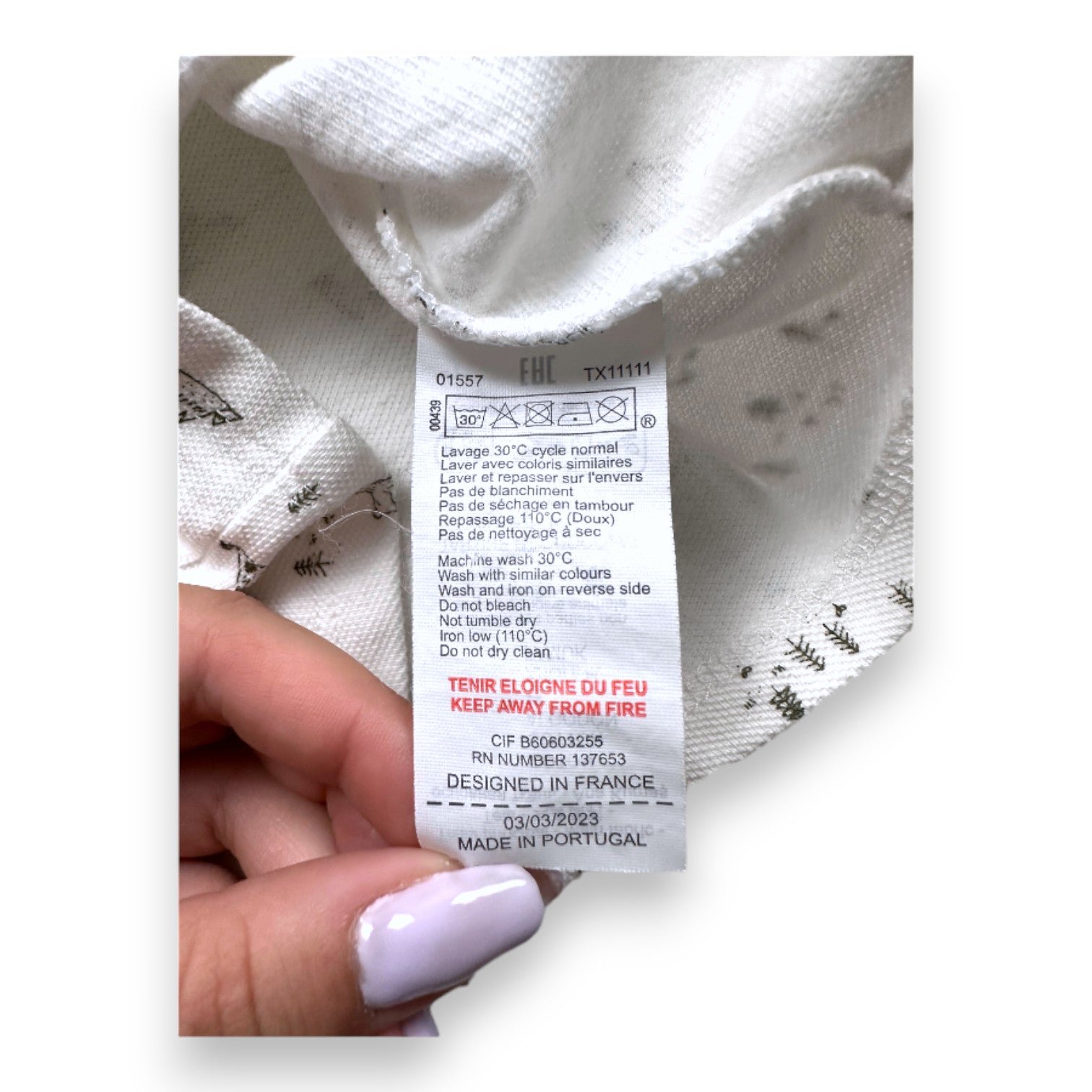 White Baby Polo - 6 months TARTINE ET CHOCOLAT - seconde-main White