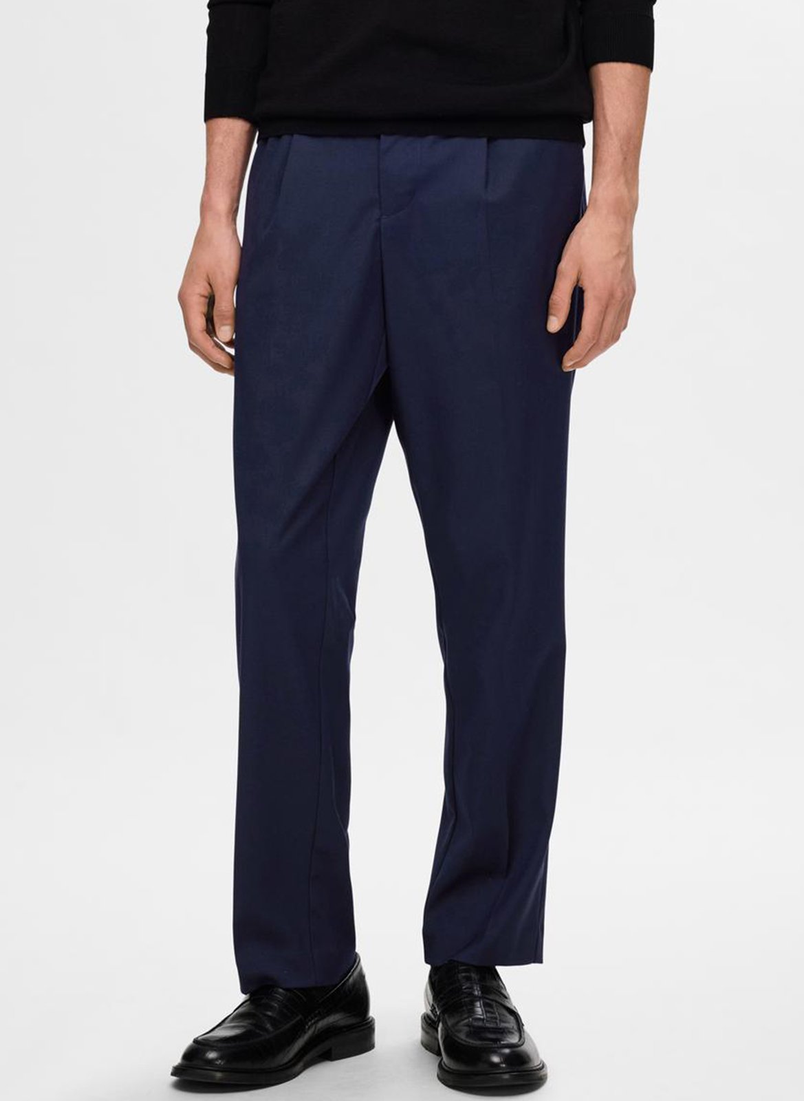 Straight pleated pants SELECTED