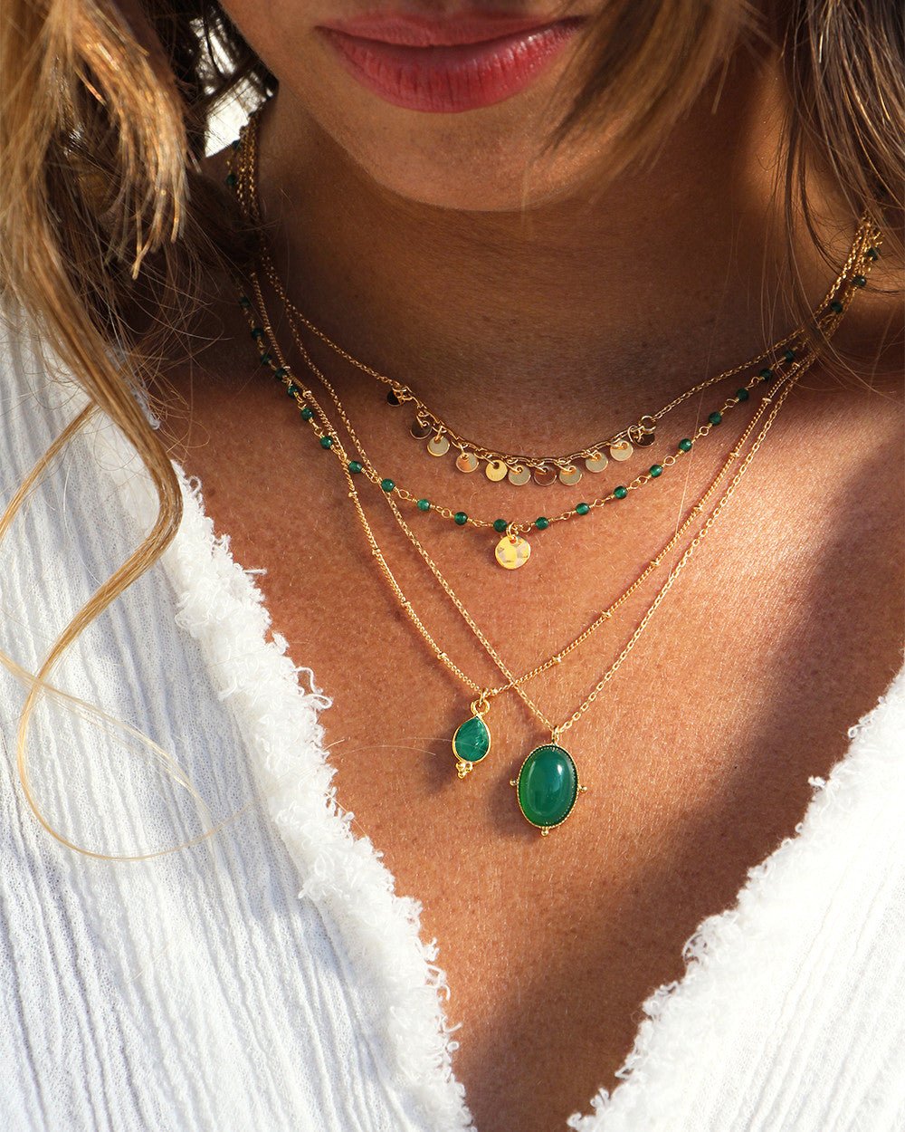 Necklace NILAI Green