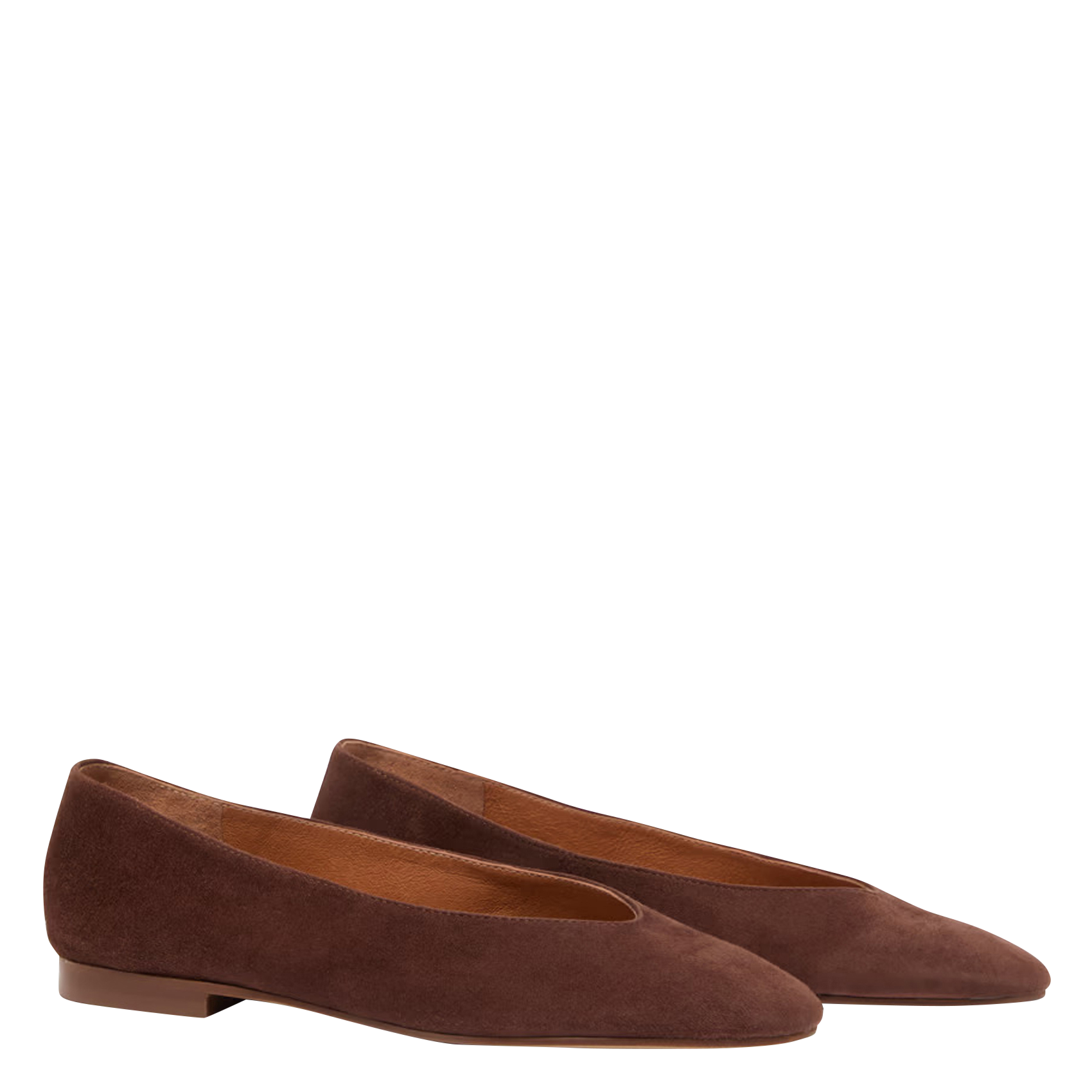 Suede ballet pumps JONAK Brown