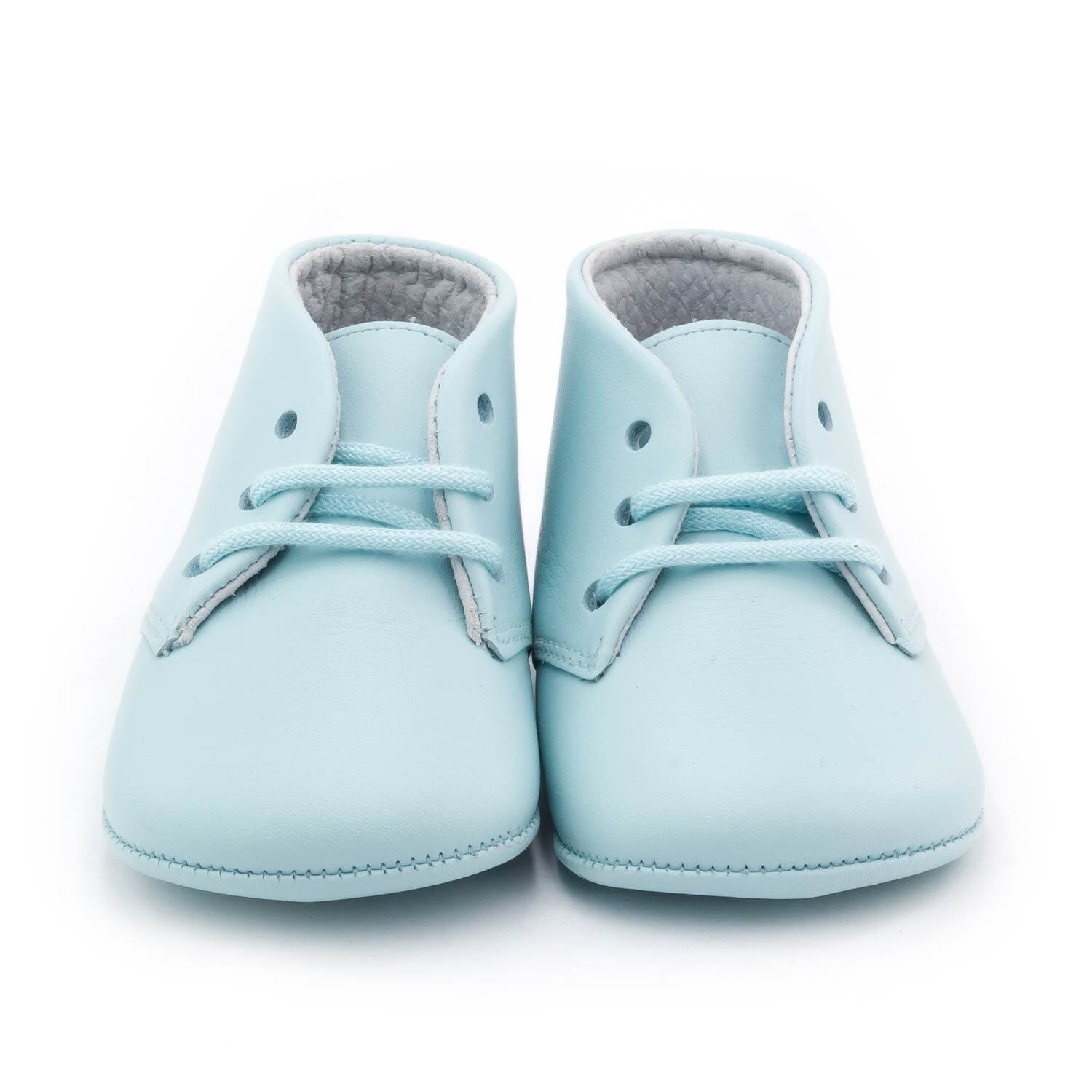 Soft leather baby booties Boni & Sidonie Blue