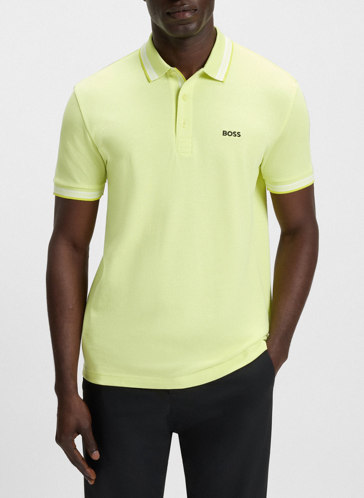 Regular-fit cotton polo shirt BOSS Khaki