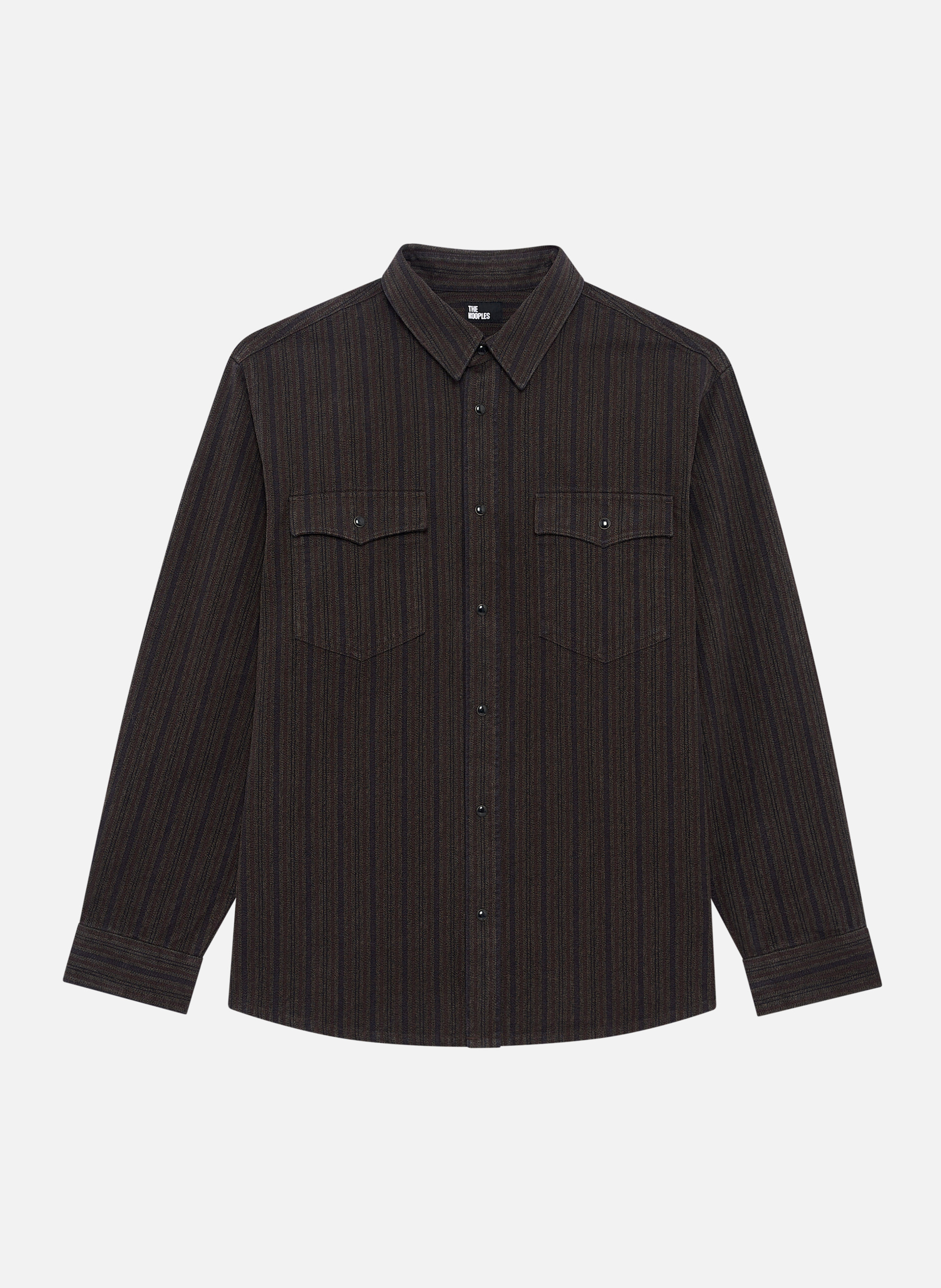 Striped Overshirt THE KOOPLES Grey
