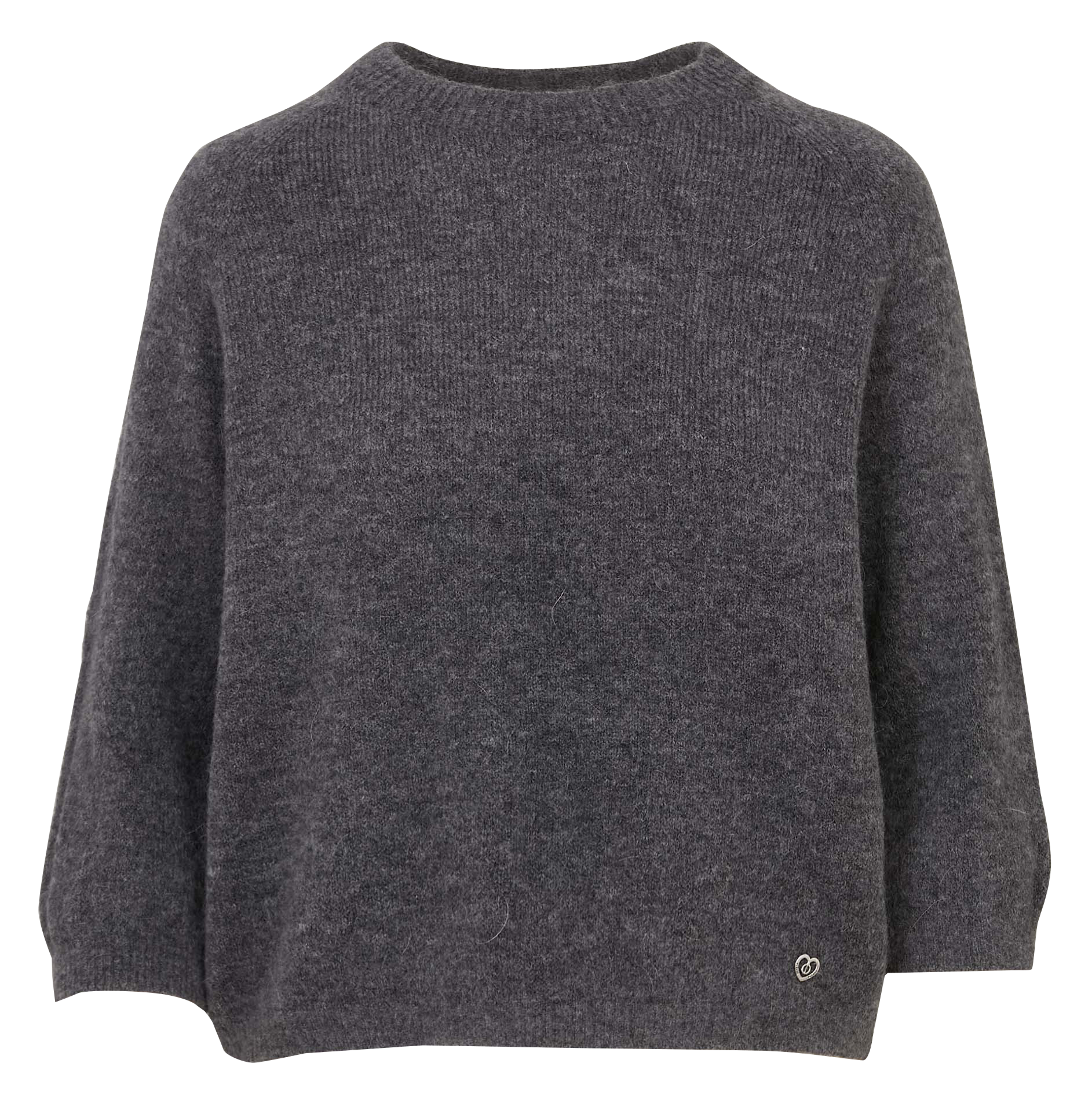 Pull col rond   Grigio scuro